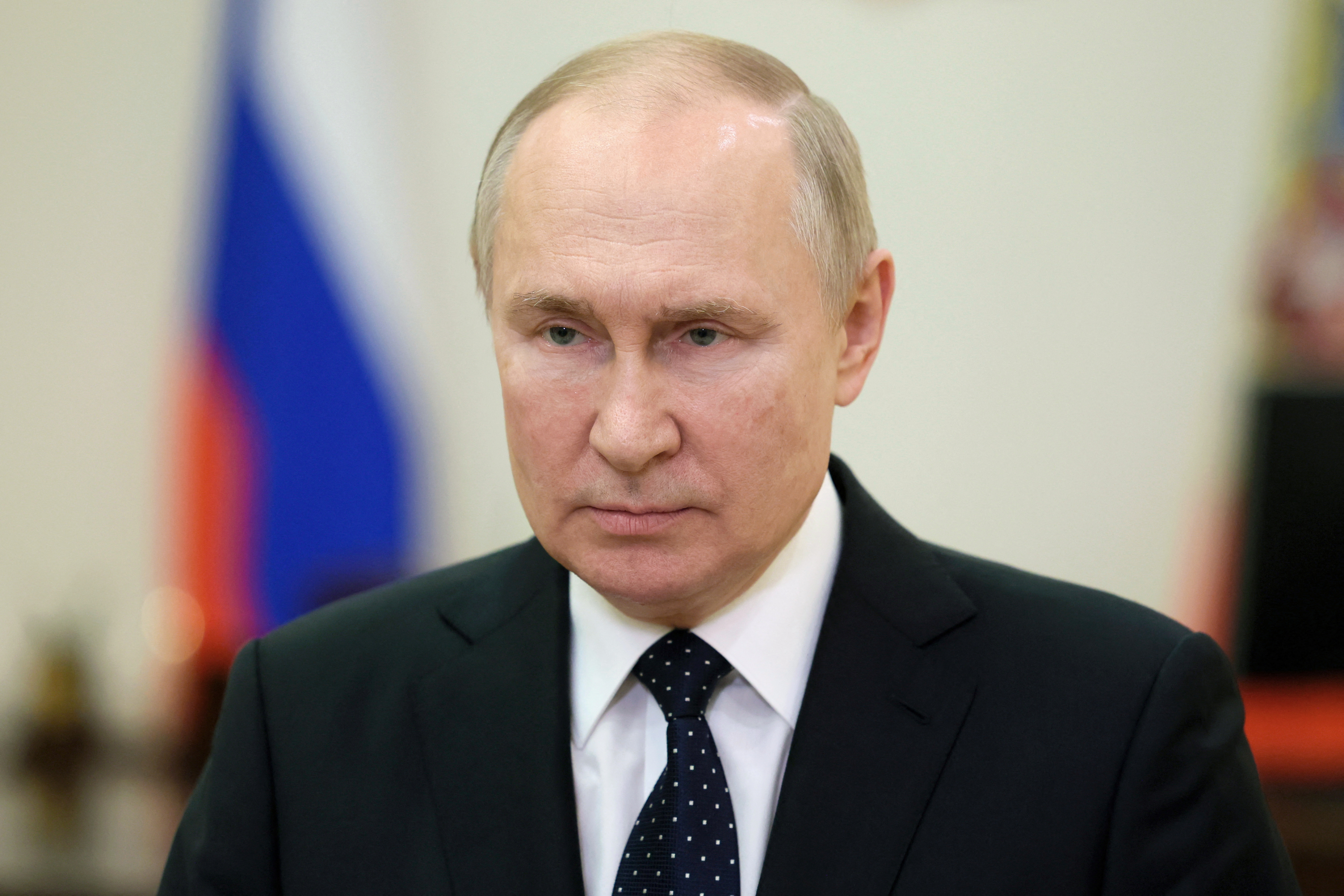 Vladimir Putin en un evento por el Día de los Servicios de Seguridad (Sputnik/Reuters)