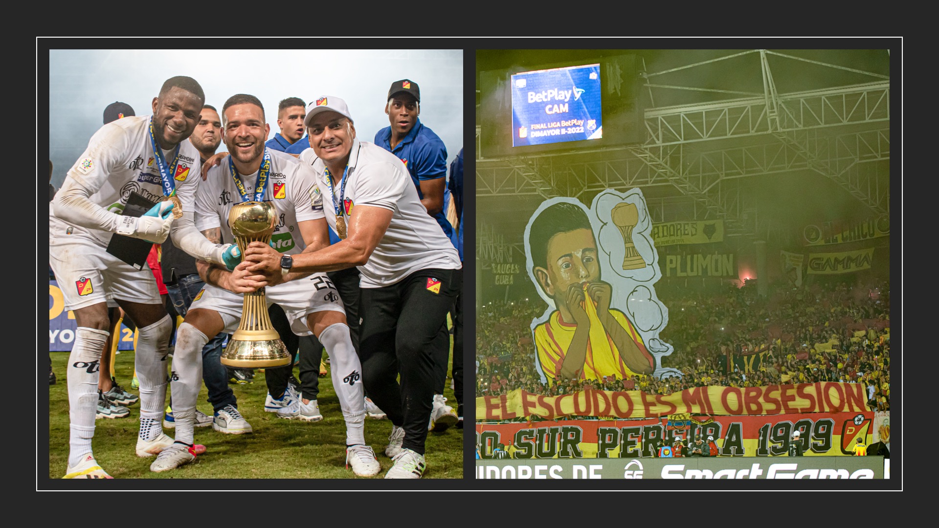 Celebración del primer título en la historia de Deportivo Pereira en primera división / (Colprensa)