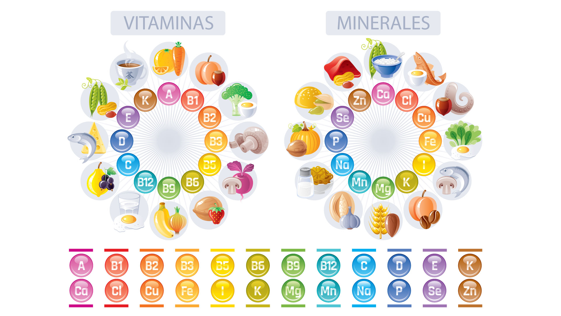 Vitaminas, minerales y en qué alimentos se incorporan (Foto: Shutterstock)
