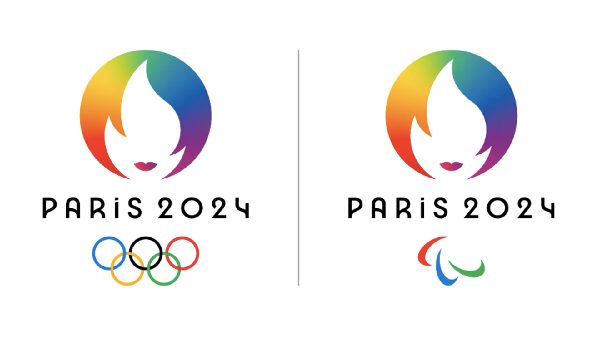 The emblems of the Olympic Games were dressed in the colors of pride.