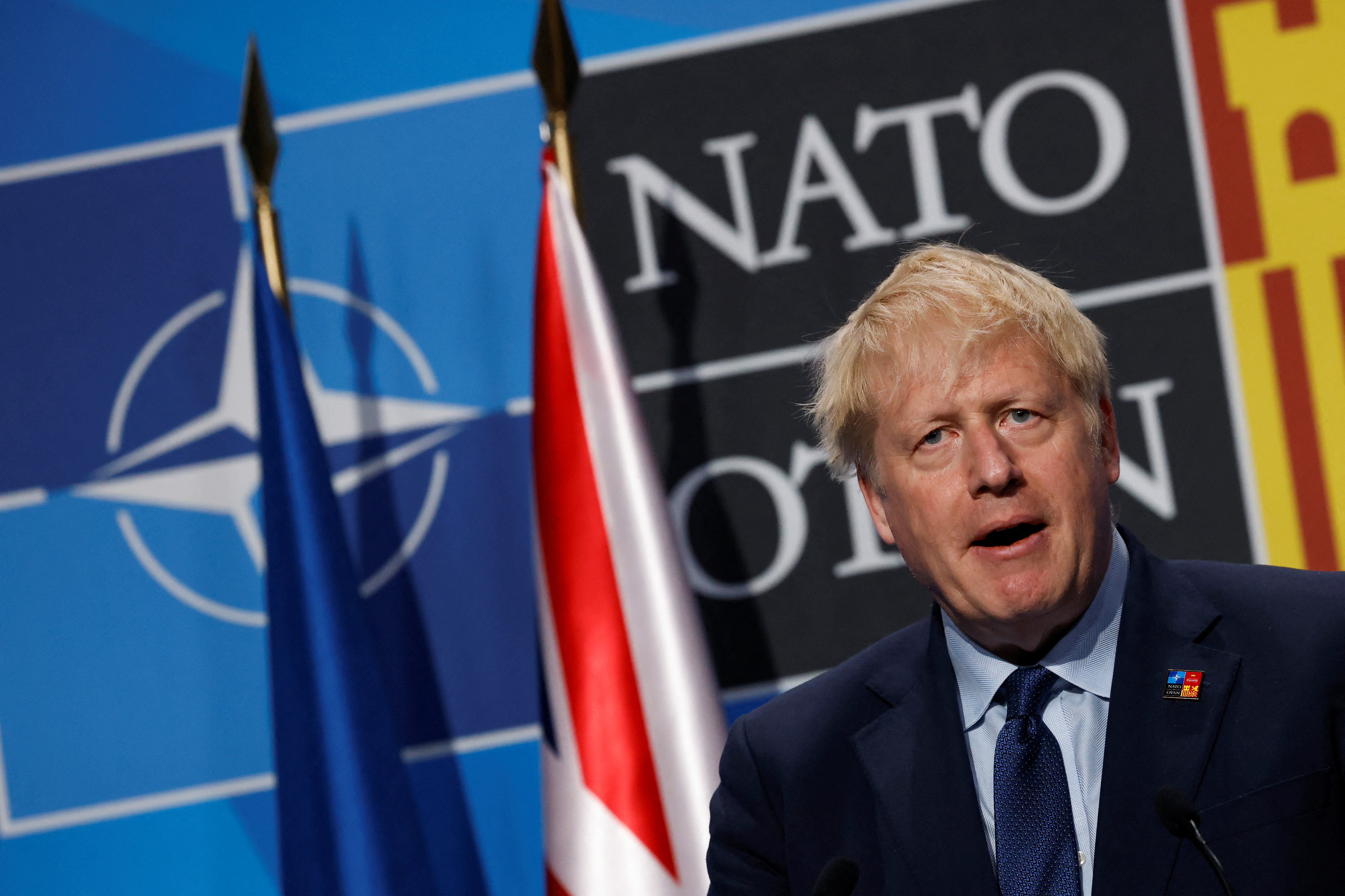 El primer ministro británico Boris Johnson. Londres denunció actividades rusas para socavar la integración euroatlántica y la estabilidad de Sarajevo (REUTERS/Yves Herman)