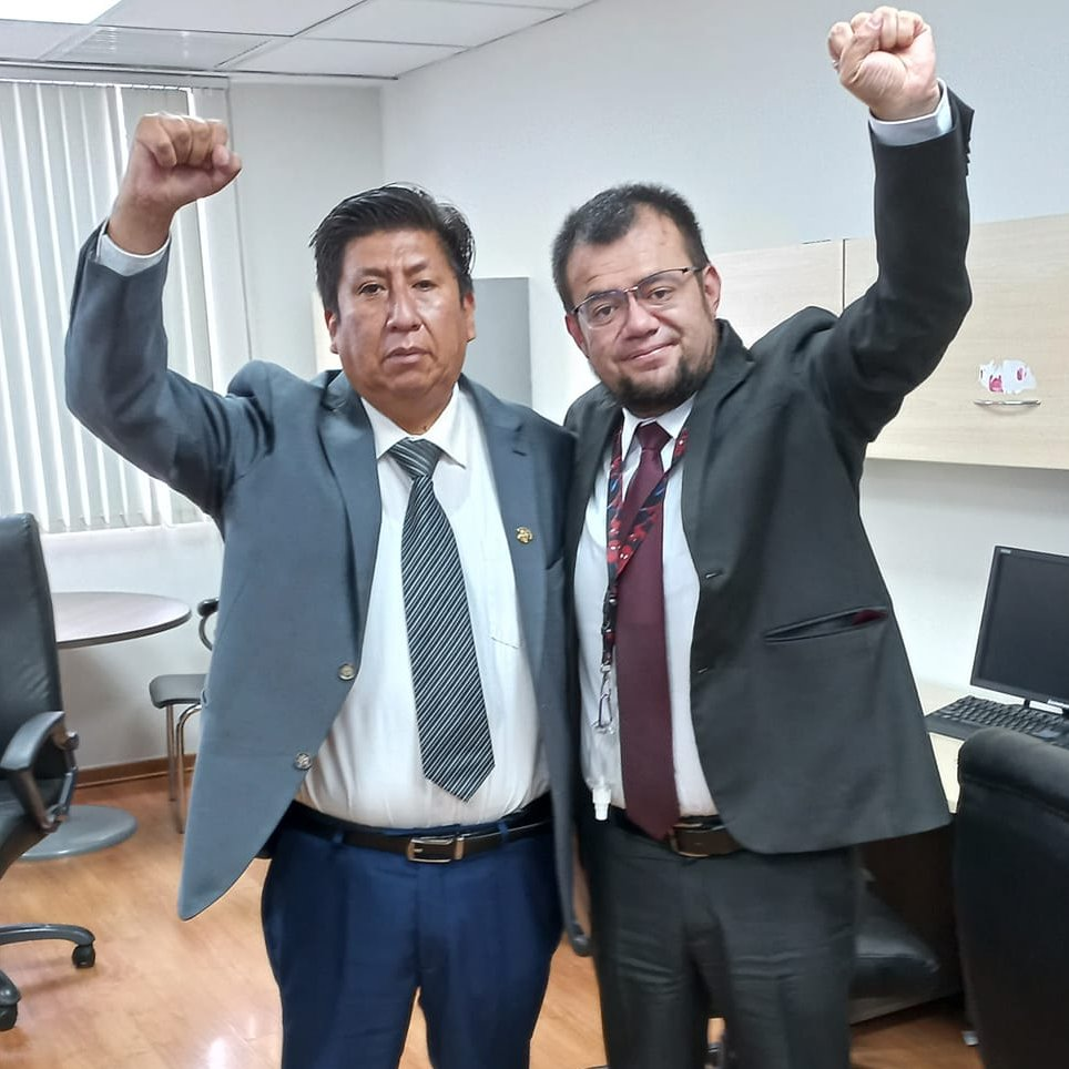 Waldemar Cerrón y Paúl Leon Untiveros, quien es propietario de la denegada Universidad Peruana del Centro.