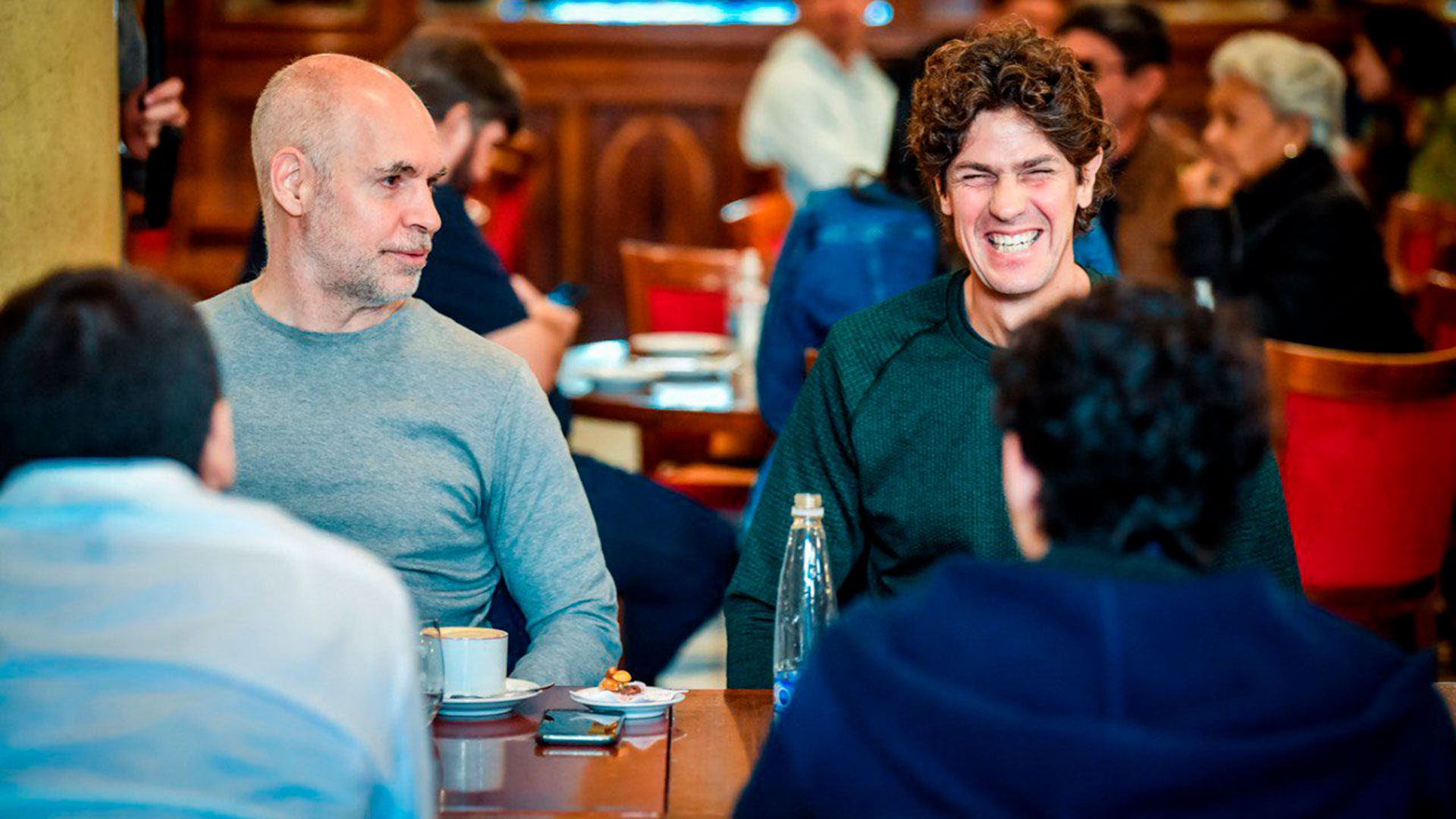 Rodríguez Larreta y el senador Martín Lousteau 