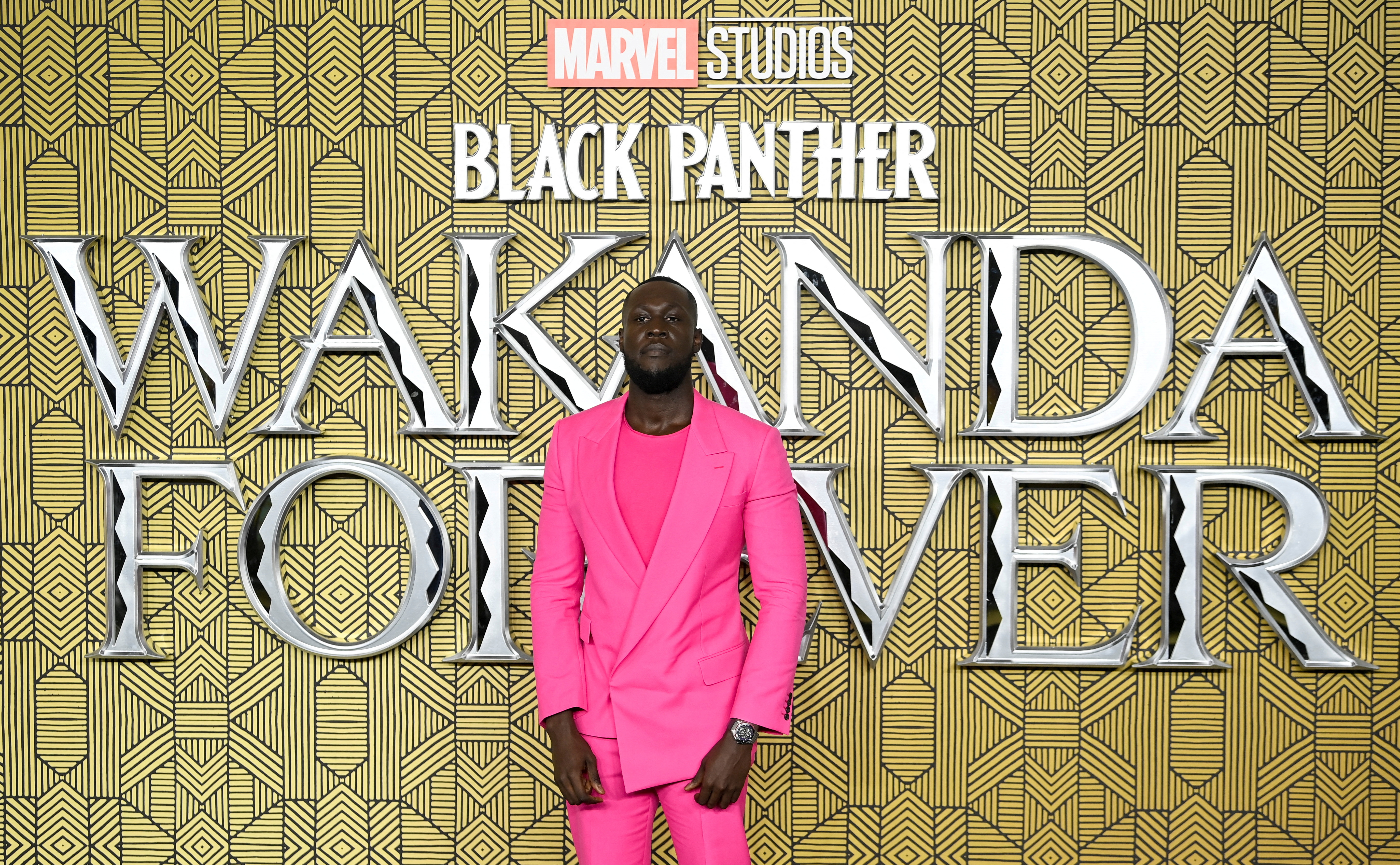 FILE PHOTO: Rapper Stormzy asiste al estreno de "Black Panther: Wakanda Forever" en Londres, Gran Bretaña, Noviembre 3, 2022. REUTERS/Toby Melville/File Photo