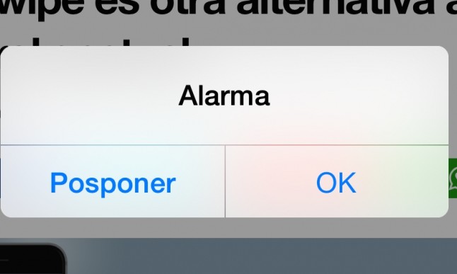 Alarma en iPhone. (foto: TodoTech.com)