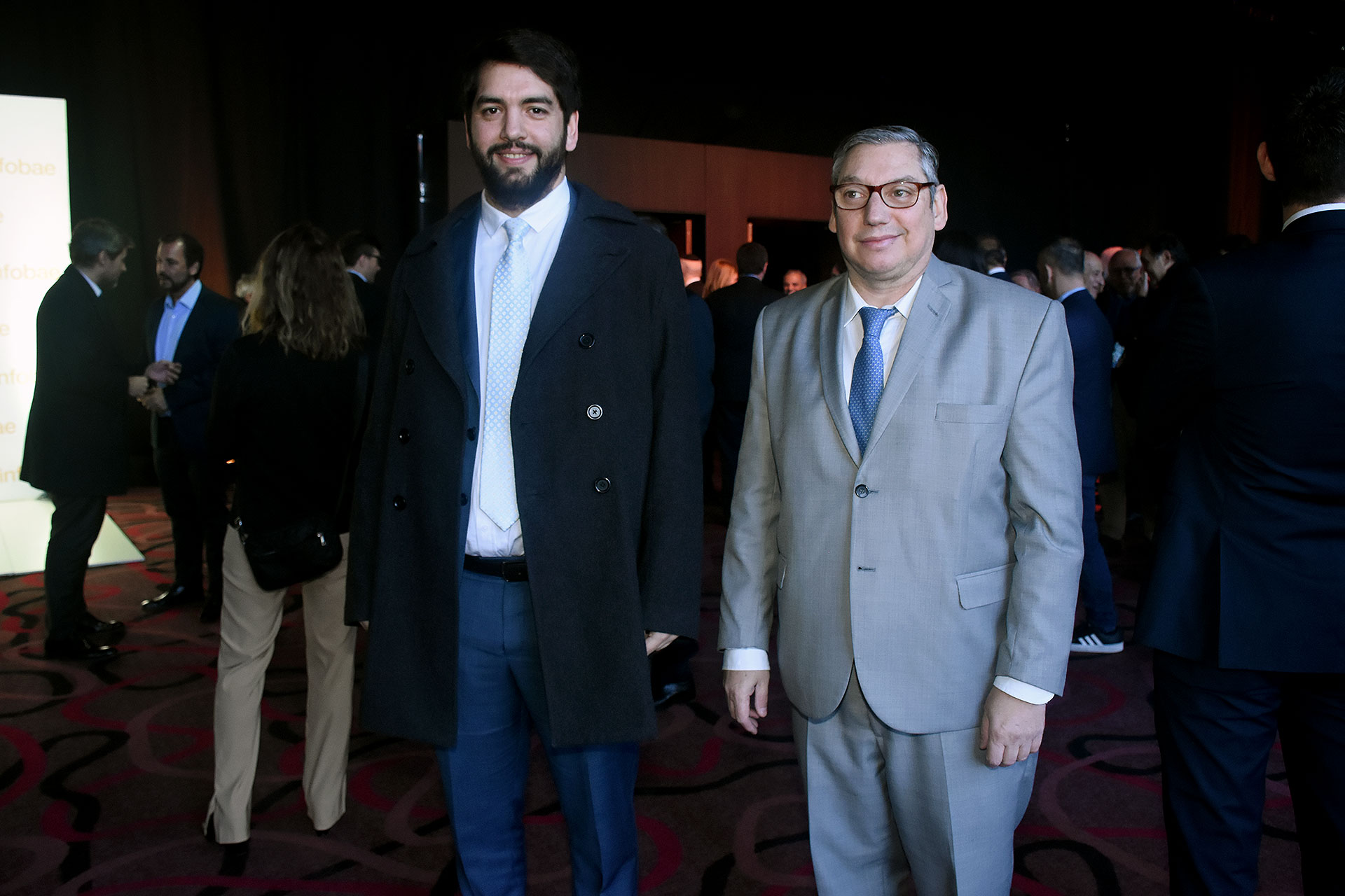 El cónsul general de Uruguay, José Luis Curbelo, y el embajador de ese país, Carlos Enciso Christiansen