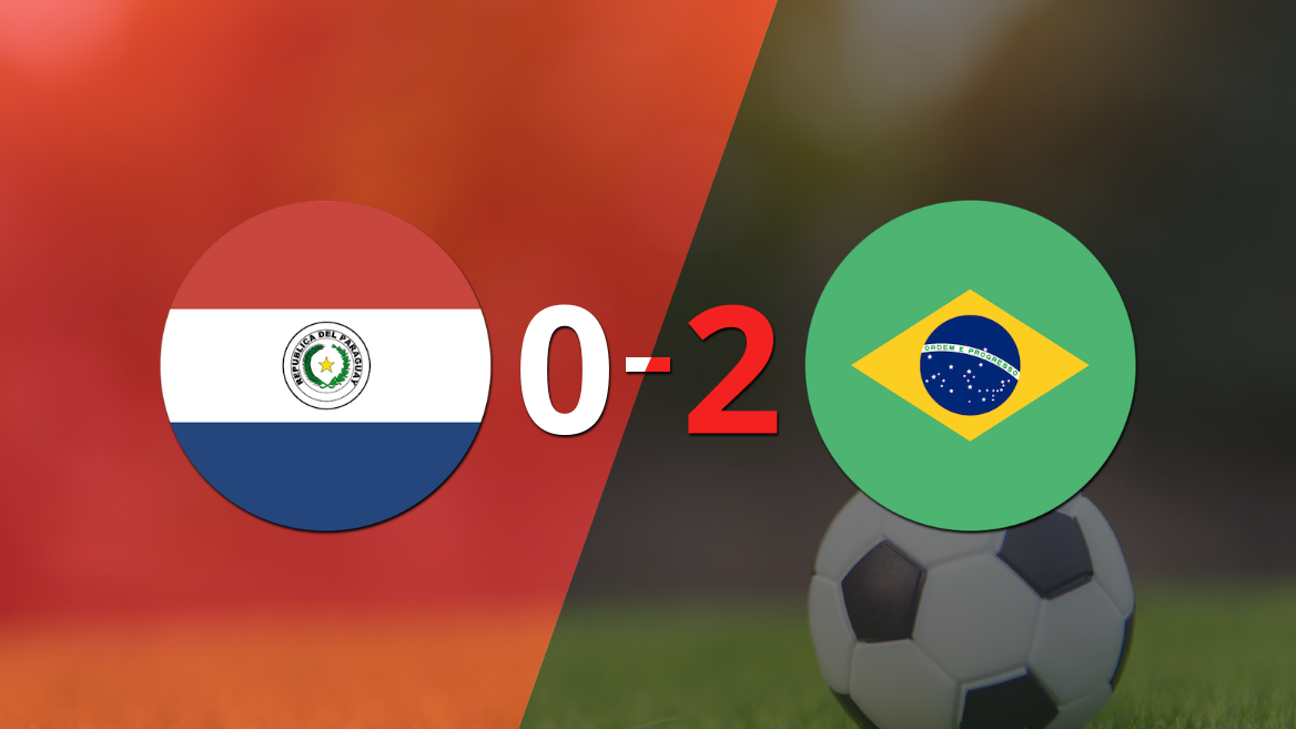 En casa, Paraguay perdió 2-0 frente a Brasil
