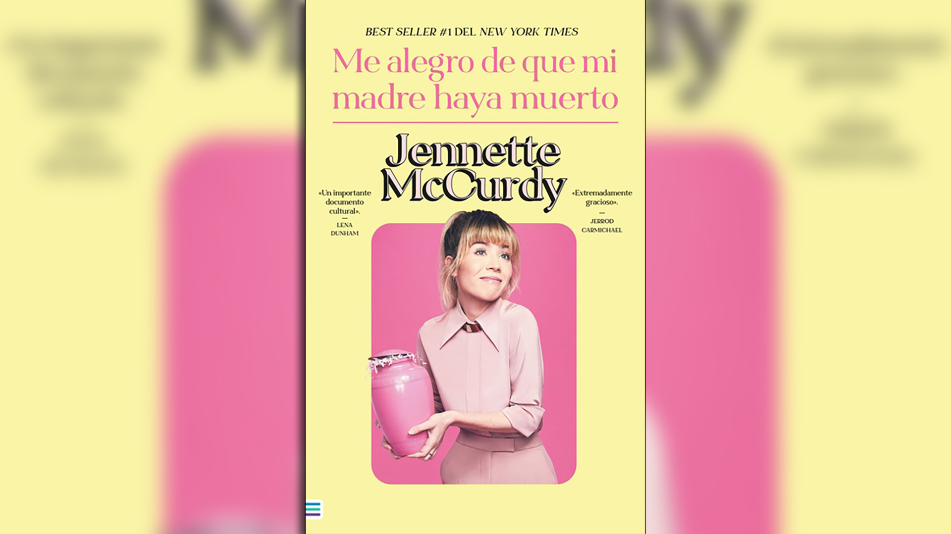Portada de "Me alegro de que mi madre haya muerto", de Jennette McCurdy, publicada por el sello Tendencias de Ediciones Urano. 