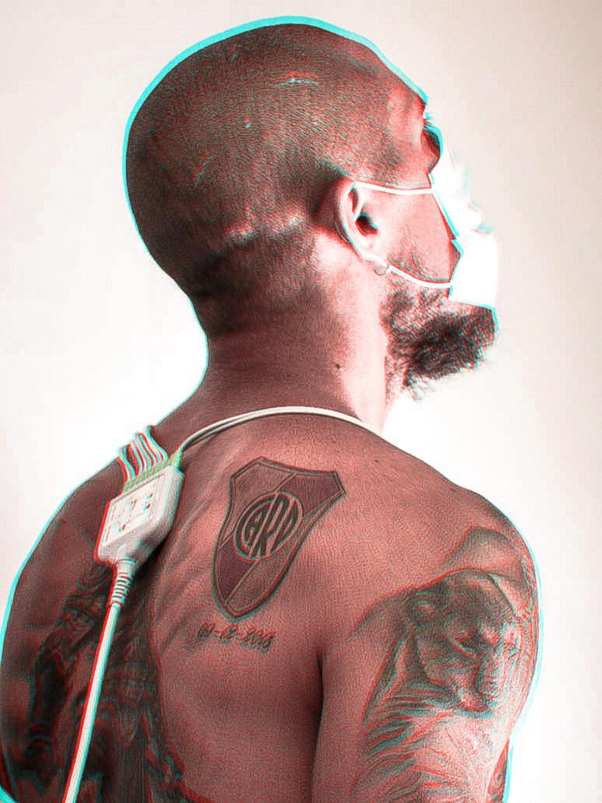 La foto que compartió River del tatuaje al detalle