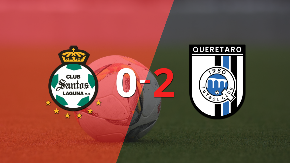 Querétaro, de visitante, derrotó 2-0 a Santos Laguna