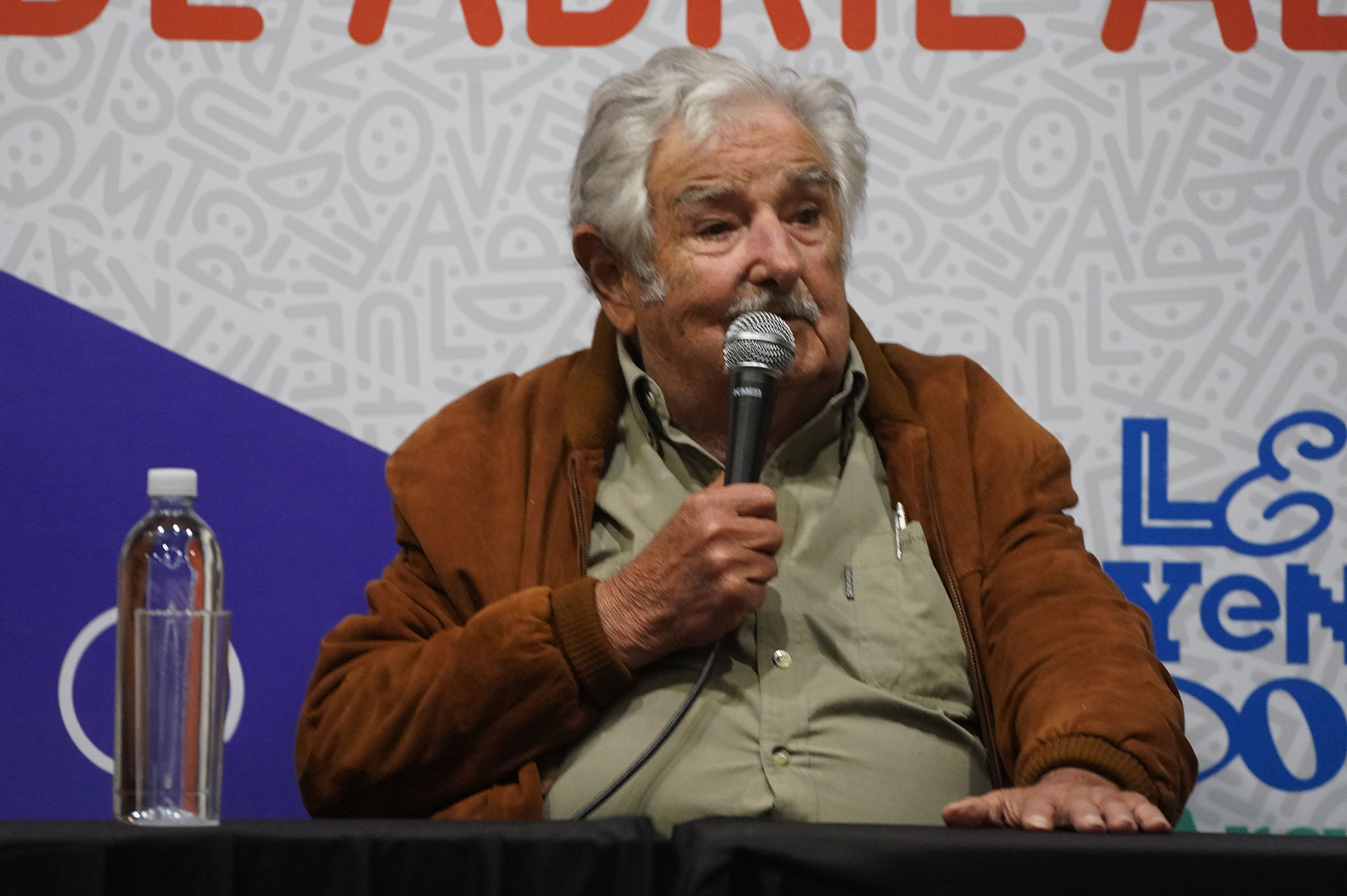 El ex presidente uruguayo José Mujica en la Feria del LIbro (Franco Fafasuli)