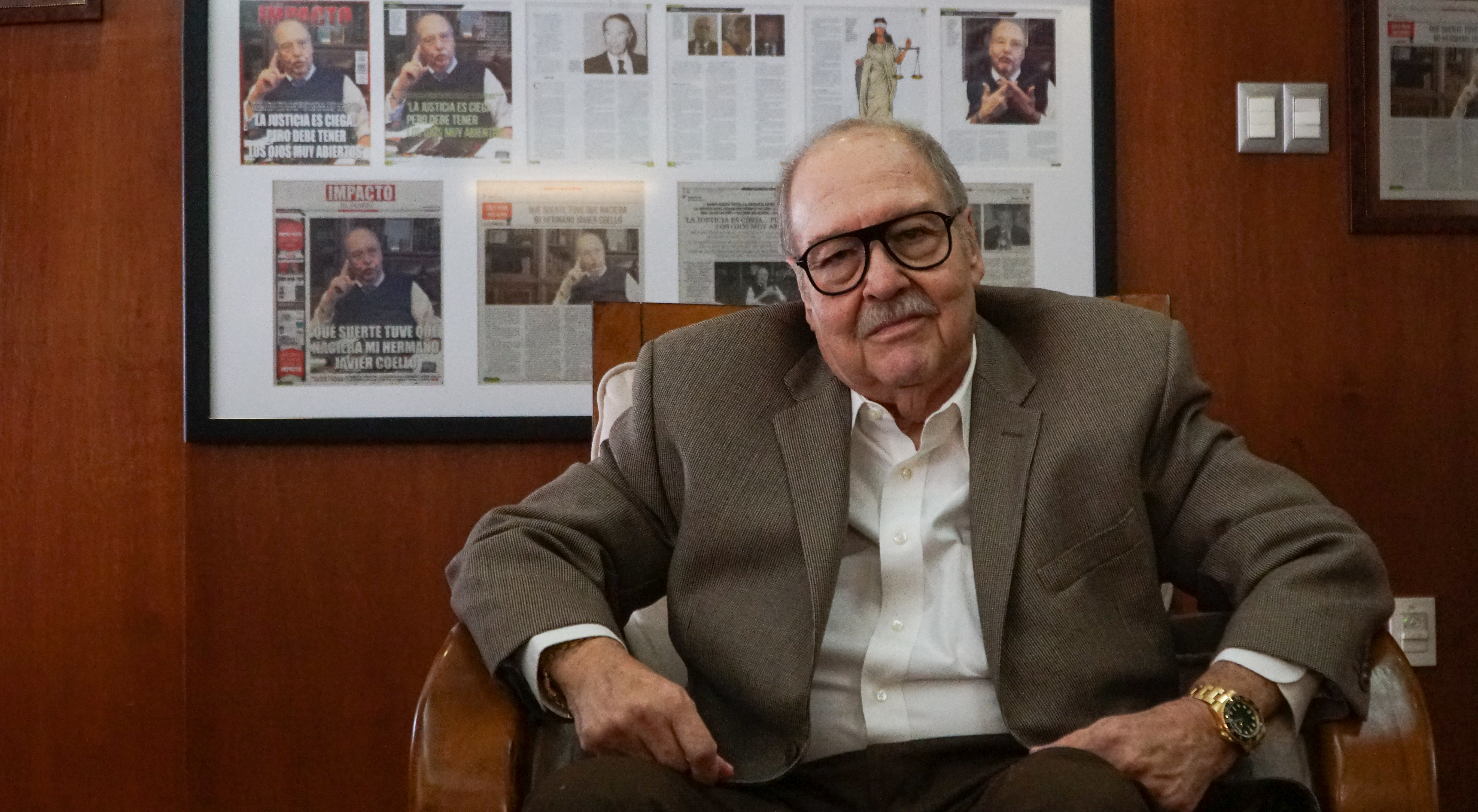 Ciudad de México, julio 2022- Javier Coello Trejo, abogado, ex subprocurador y ex abogado de Emilio Lozoya en entrevista para Infobae México (Foto: Karina Hernández / Infobae)