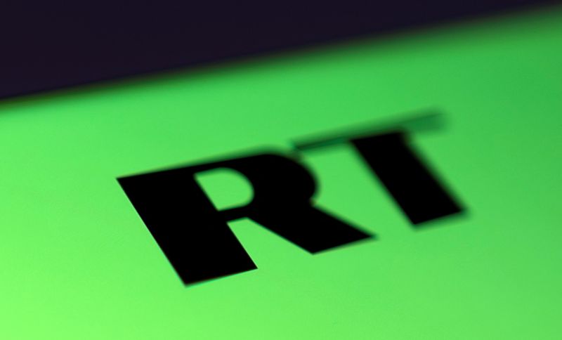 Imagen ilustrativa del logo de Russia Today (RT) tomada el 26 de febrero, 2022. REUTERS/Dado Ruvic/Ilustración