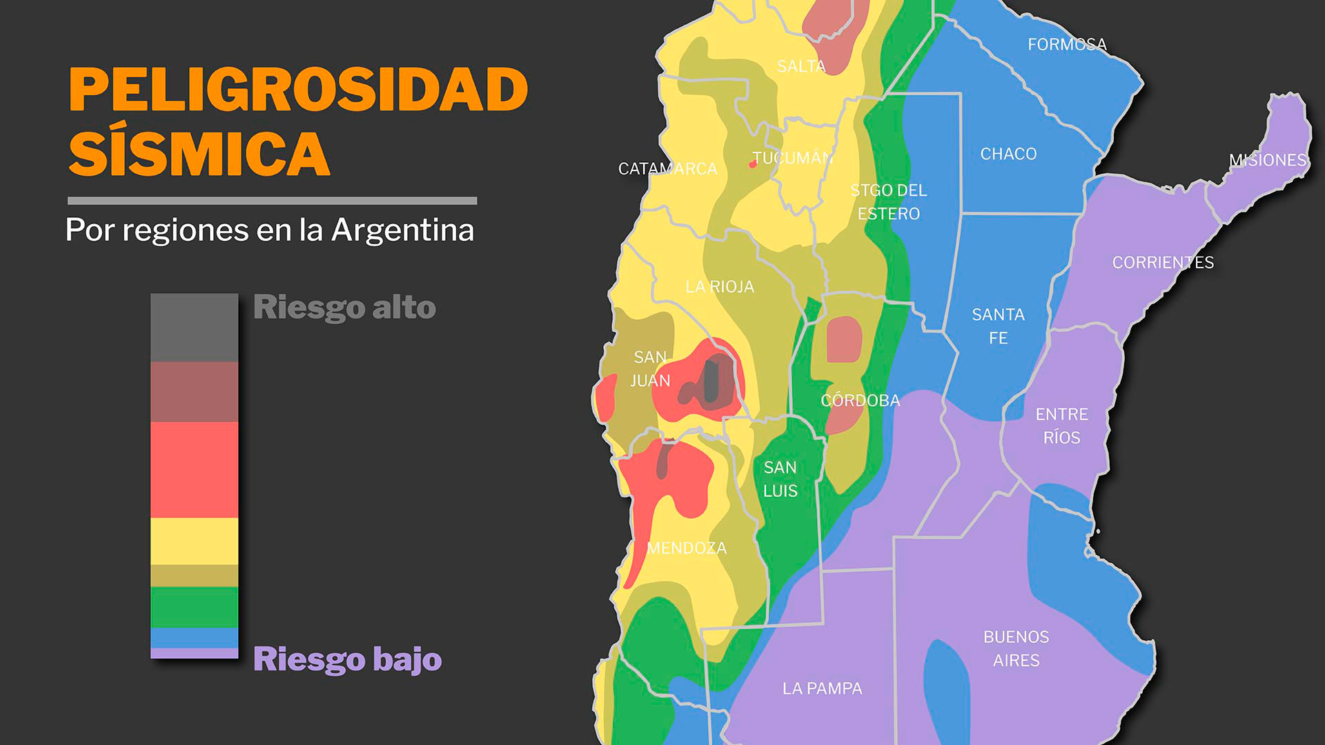 Actualizaron el mapa de peligrosidad sísmica de Argentina: cuáles son las zonas con mayor riesgo