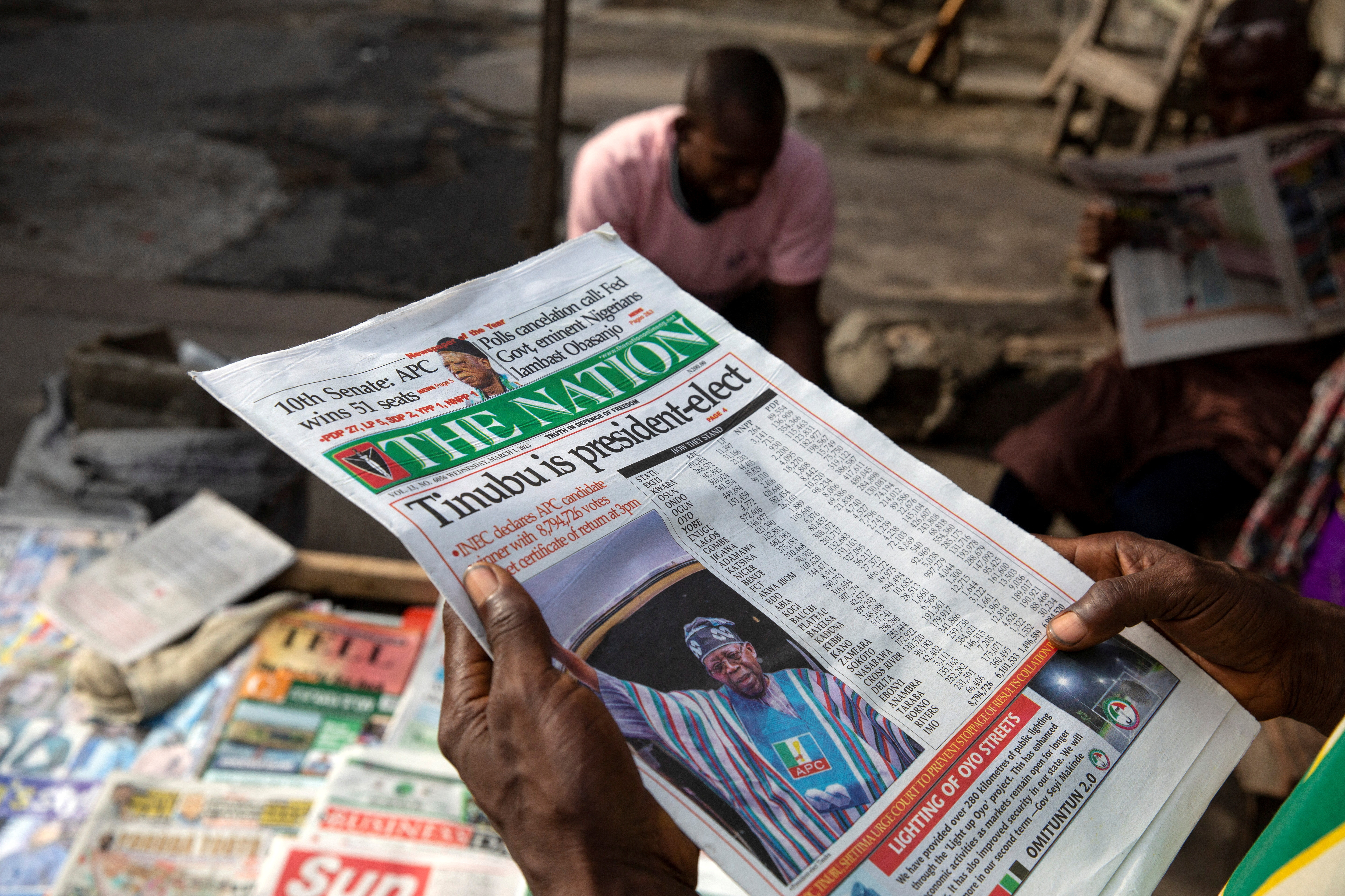 El mes pasado, la Comisión Electoral Nacional Independiente de Nigeria declaró ganador a Tinubu con el 37% de los votos (REUTERS/James Oatway/File Photo)