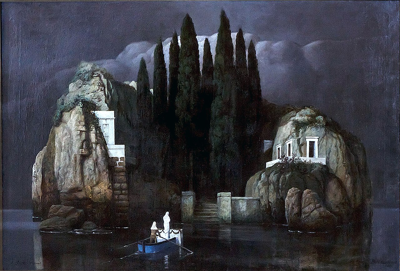 La quinta versión  de la isla, de 1901, fue realizada en colaboración con su hijo, Carlo Böcklin, se encuentra en el Hermitage, San Petersburgo, Rusia