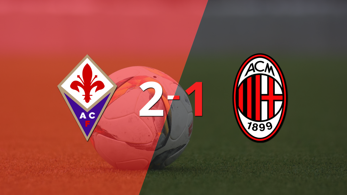 Fiorentina logró una victoria de local por 2 a 1 frente a Milan