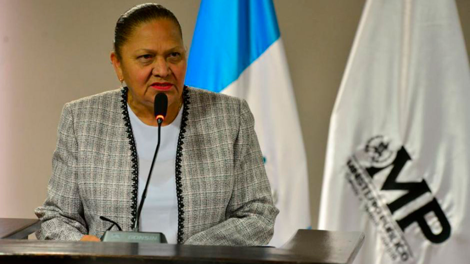 Consuelo Porras, fiscal general de Guatemala, a quien Estados Unidos ha listado como "agente corrupta" y ha negado la entrada al país.