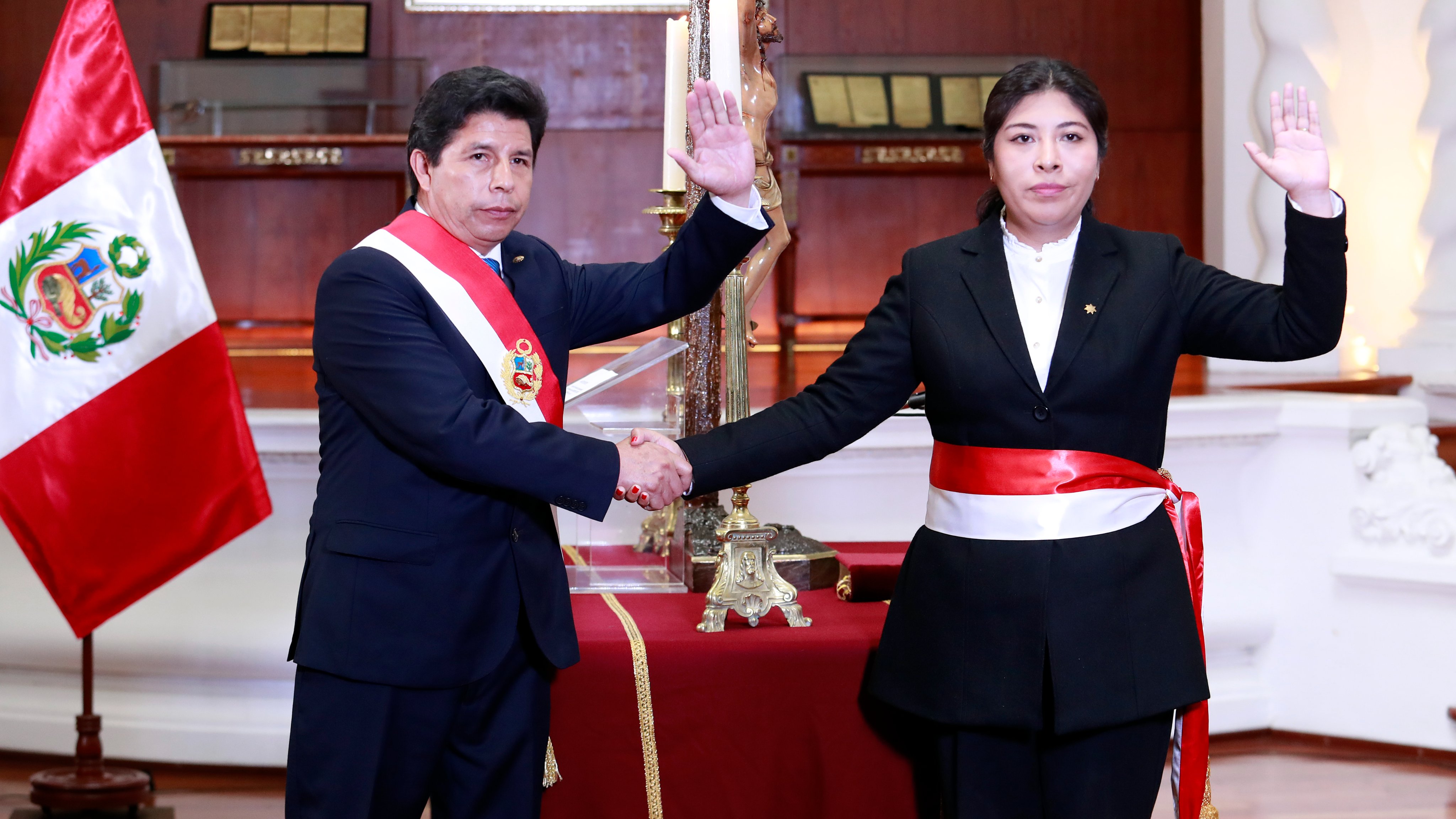 La expremier Betssy Chávez y otros exfuncionarios fueron denunciados por su presunta participación en el golpe de Estado. (Presidencia)