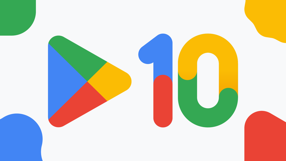 Google play turns 10 and changes its logo