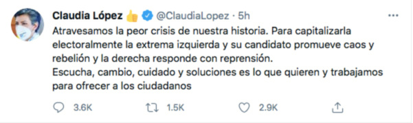 Trino de Claudia López