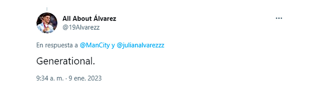 "Generacional" eligió una de las cuentas fan que tiene Julián