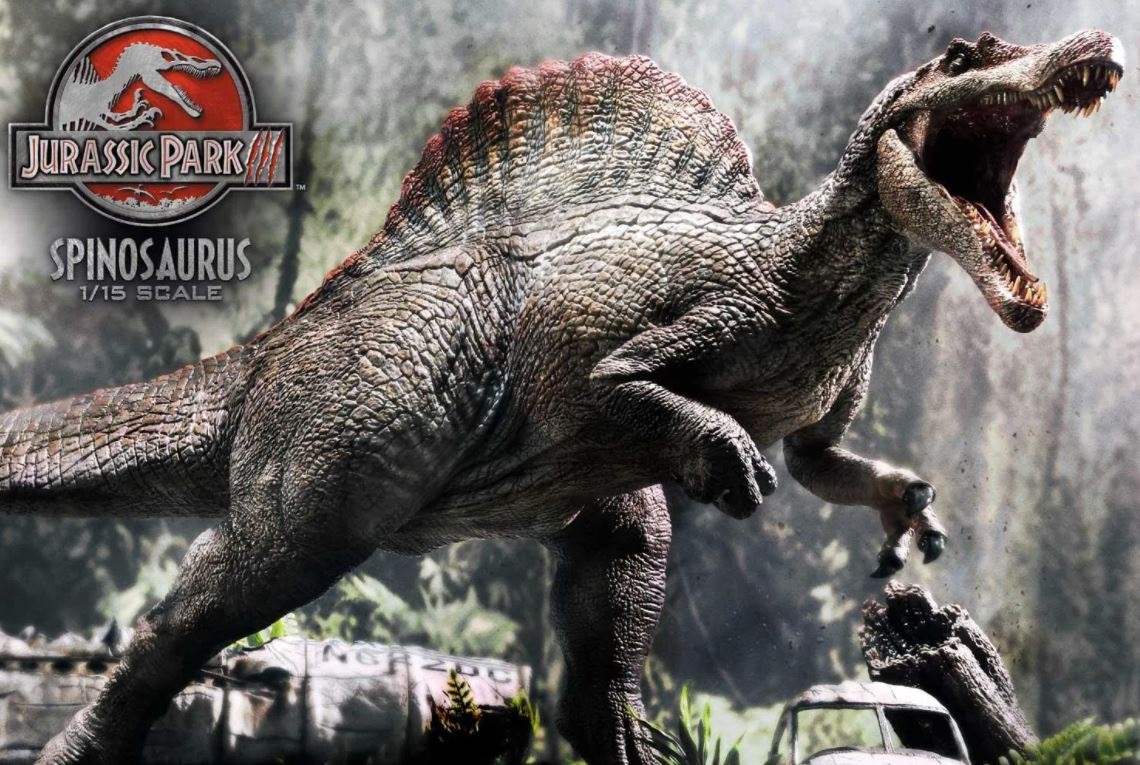 Los Spinosaurios son protagonistas en la película Parque Jurásico III/Archivo