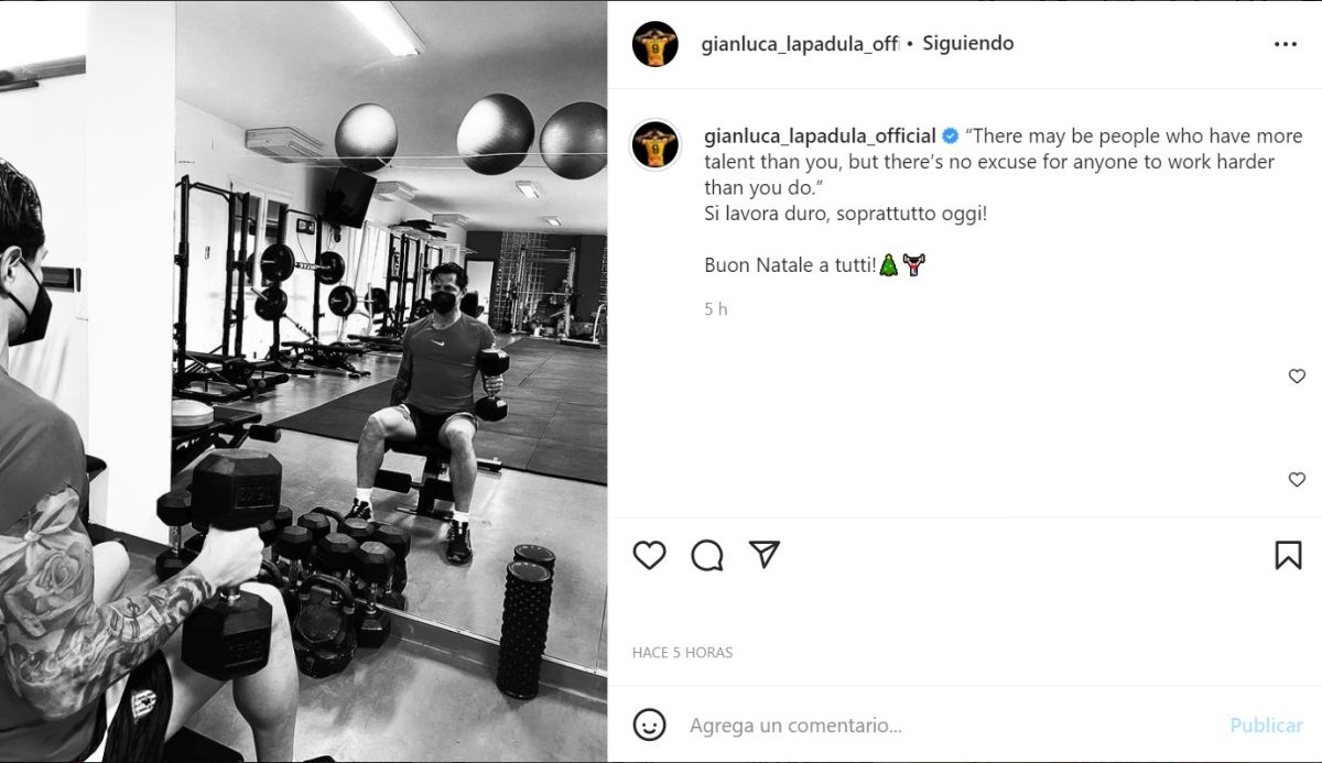 Gianluca Lapadula Entrenó En Navidad Y Dejó Mensaje De Superación Infobae