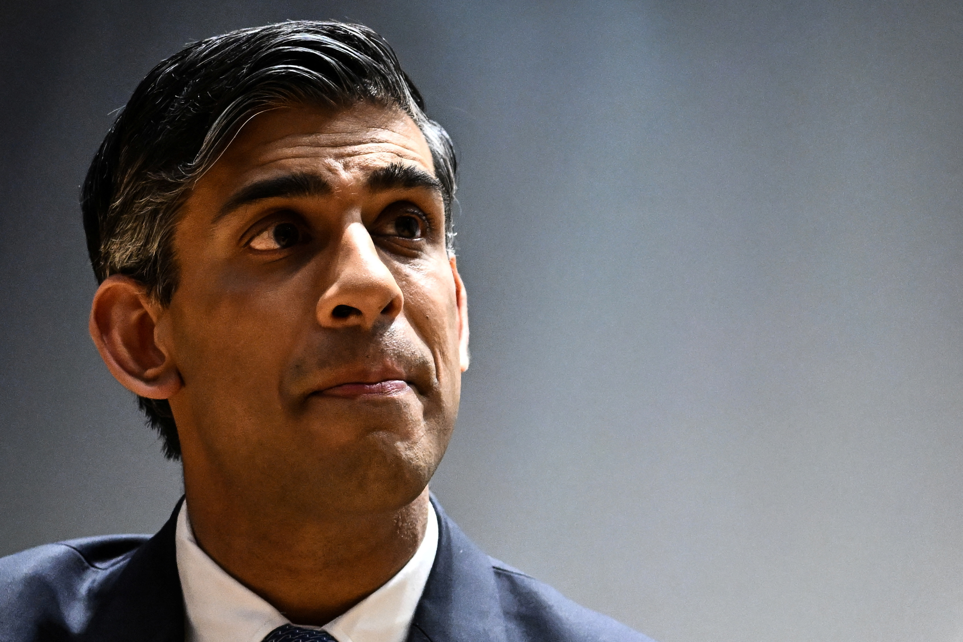 British Prime Minister Rishi Sunak looks on during the London Defense Conference, at King's College, in London, Britain, May 23, 2023. Ben Stansall/Pool via REUTERS/File