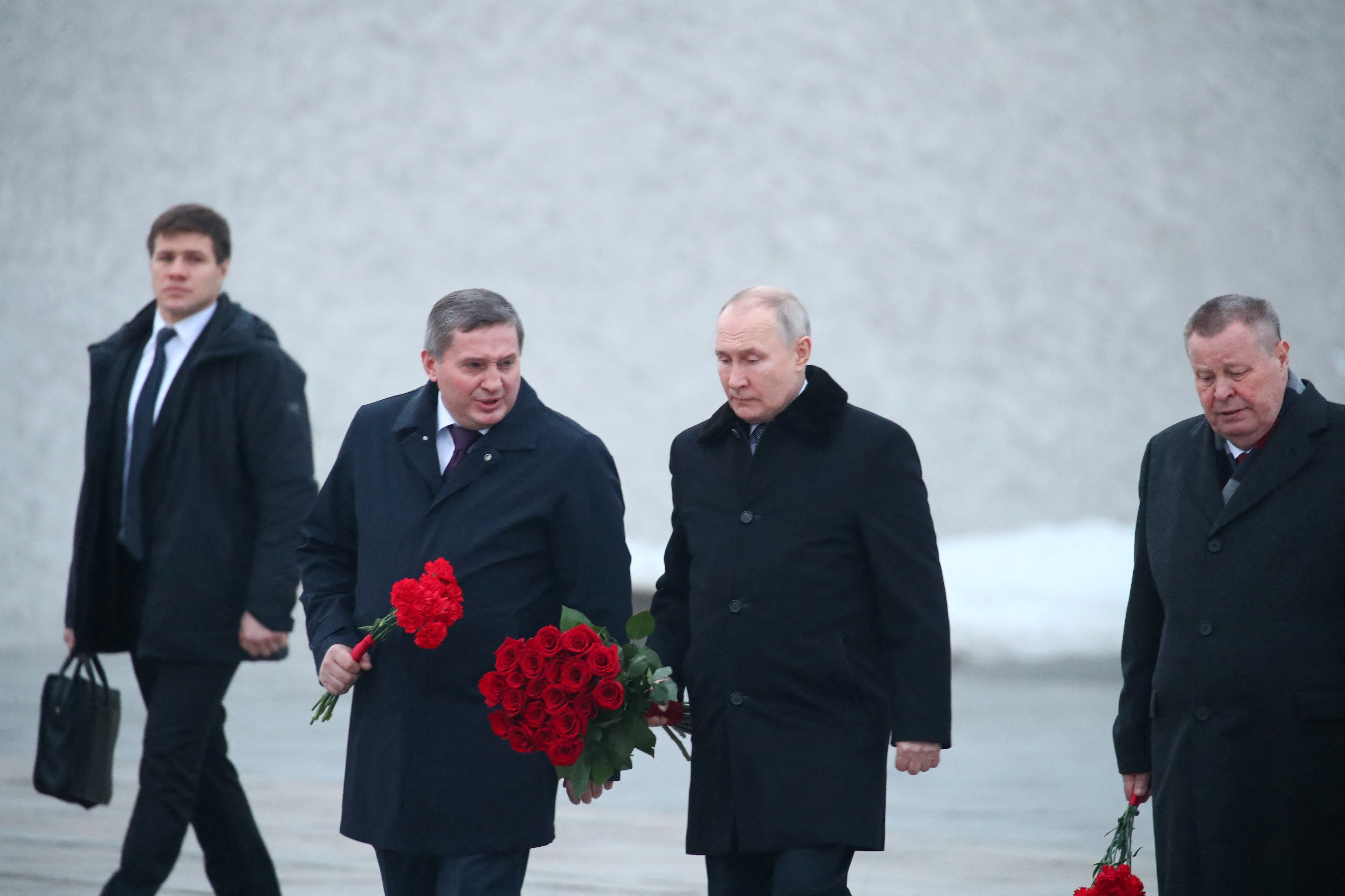 Vladimir Putin durante la ceremonia (Sputnik/Kirill Braga/Pool via REUTERS)