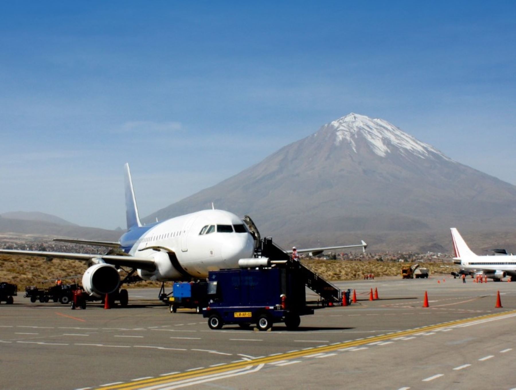 El aeropuerto de Arequipa es una de las ciudades afectadas por el paro de controladores aéreos. Foto: Andina