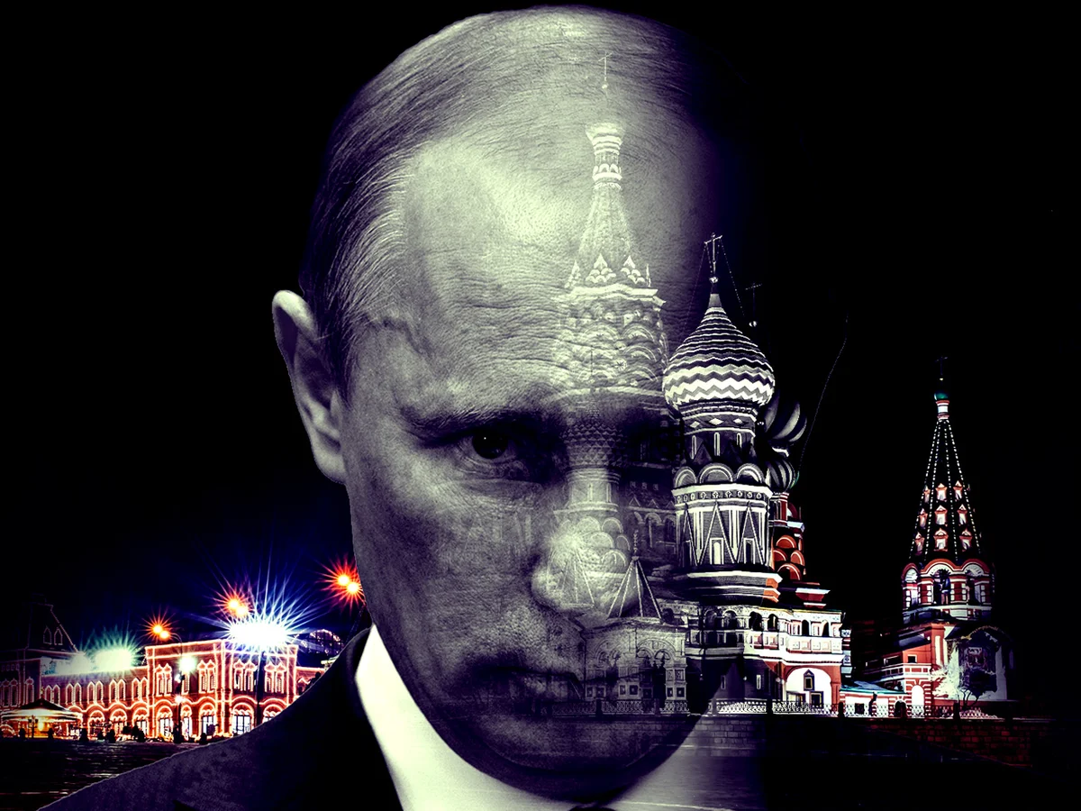 Vladimir Putin cada vez más aislado dentro del Kremlin. Hay decenas de altos mandos militares que fueron encarcelados por criticar la invasión a Ucrania. (Ilustración Infobae)