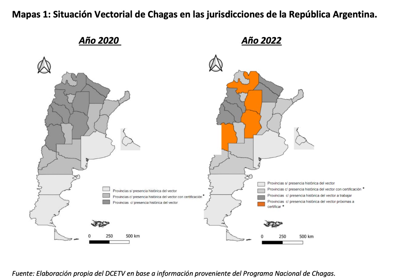 Hay aproximadamente 7 millones de personas en riesgo de contagiarse
de Chagas (Dirección de Control de Enfermedades Transmitidas por Vectores del Ministerio de Salud de la Nación)