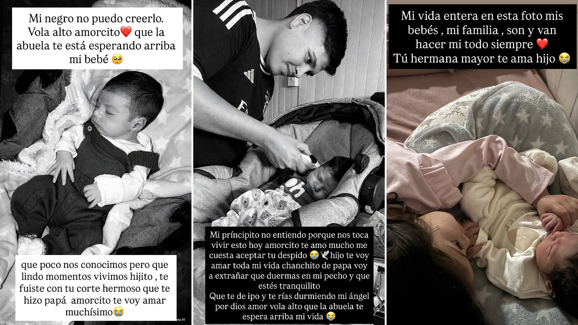 "Un dolor que no se puede explicar": la cruda despedida de los papás del bebé de 10 días que murió en un accidente