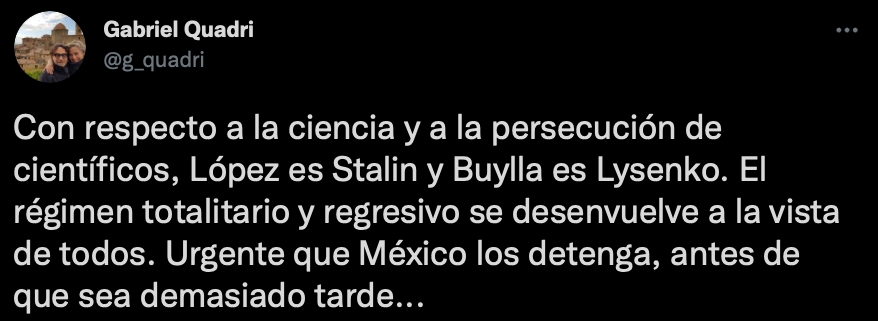 Gabriel Quadri comparó a políticos mexicanos con líderes de la URSS (Foto: Twitter/@g_quadri)