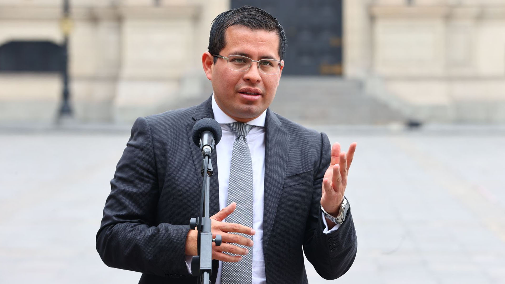 Benji Espinoza, abogado del presidente Pedro Castillo. (Agencia Andina)