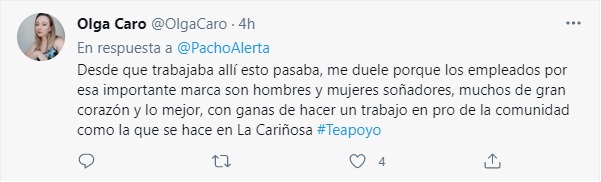 Foto: Twitter @Olgacaro.