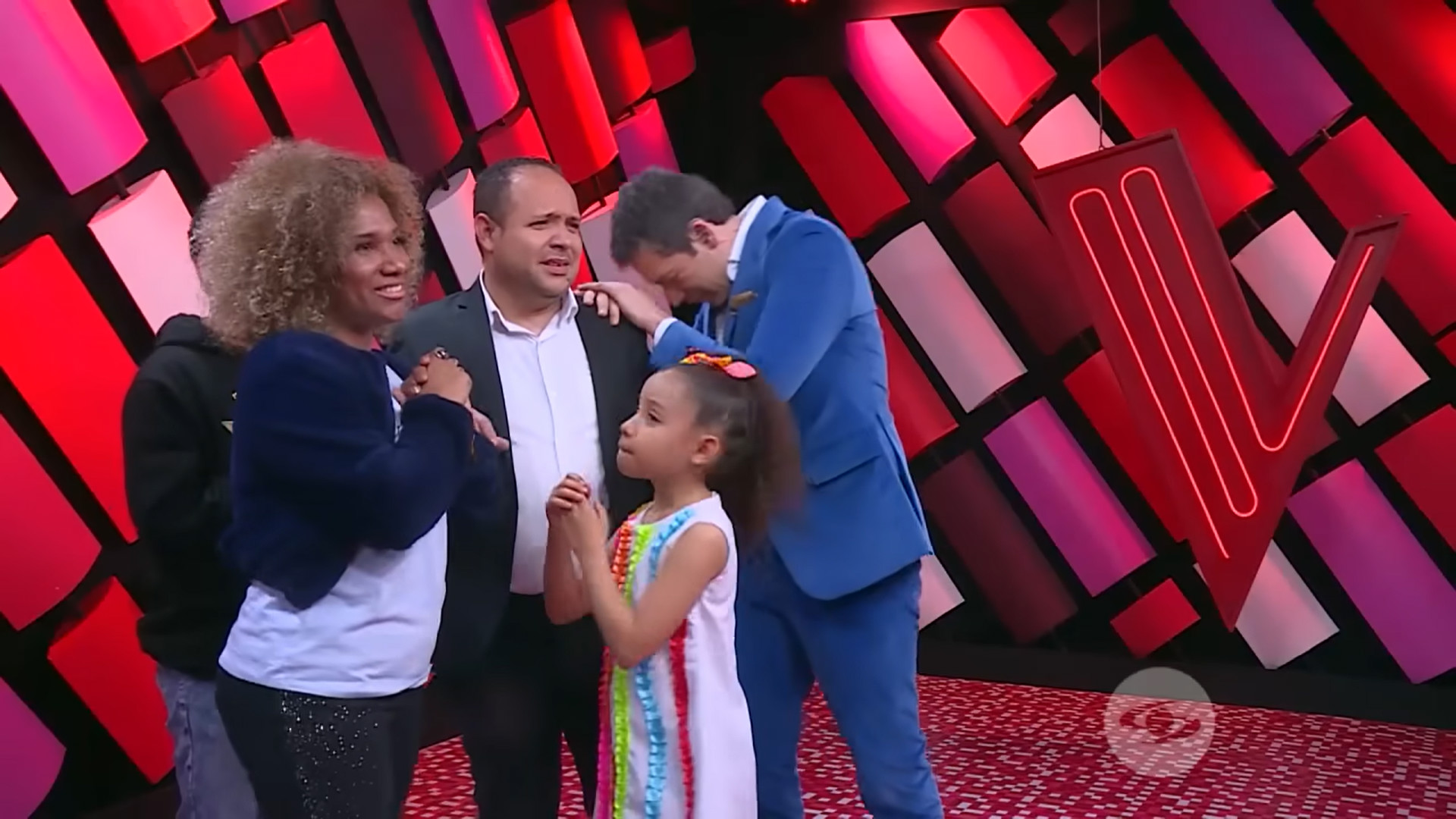 Mia, the tender girl who did not pass the blind auditions of 'La Voz Kids', but wanted to choose a coach 2 Video capture Caracol Television
