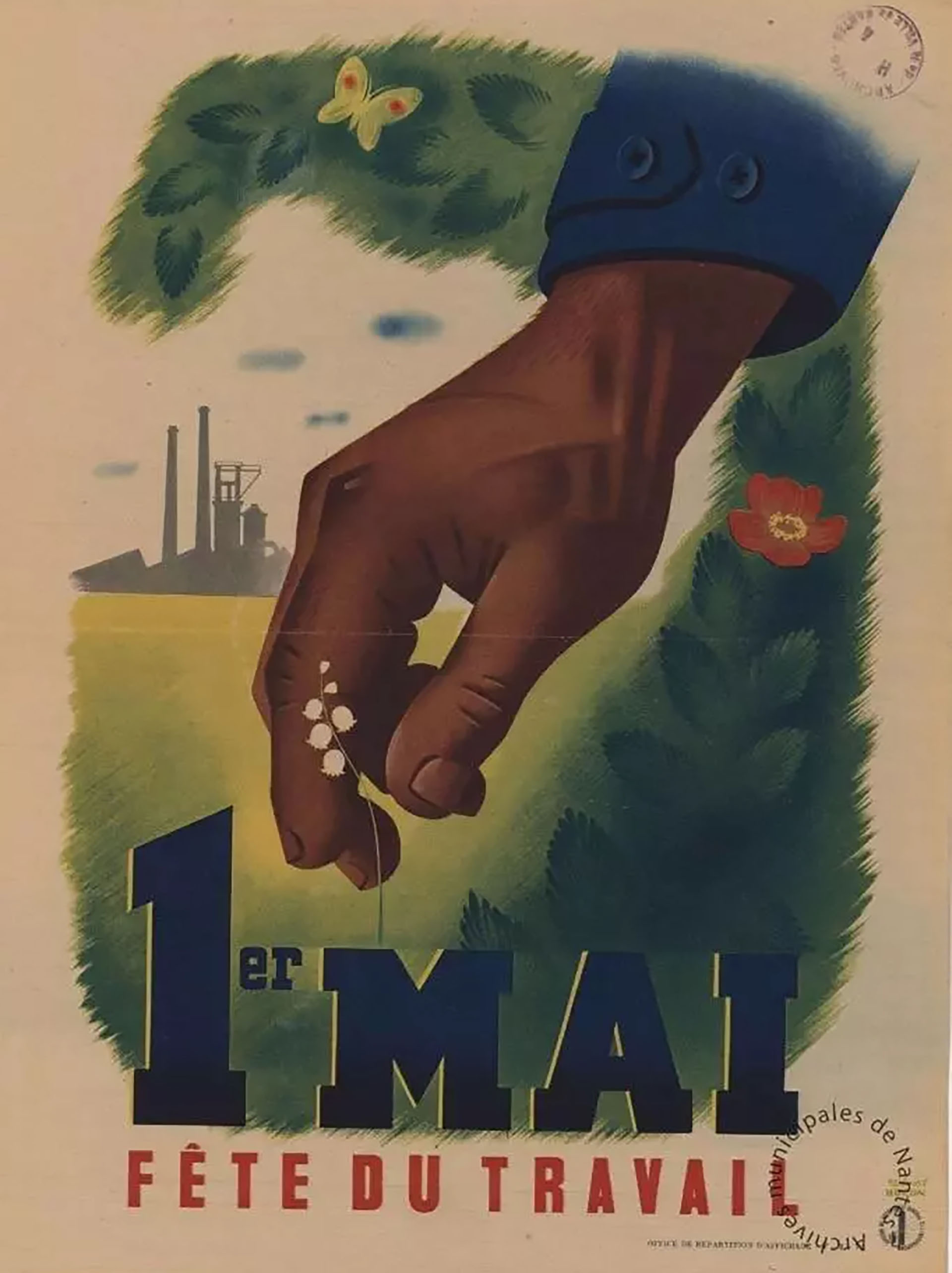 El régimen colaboracionista de Pétain sustituyó a la rosa roja por el lirio del valle. © DR