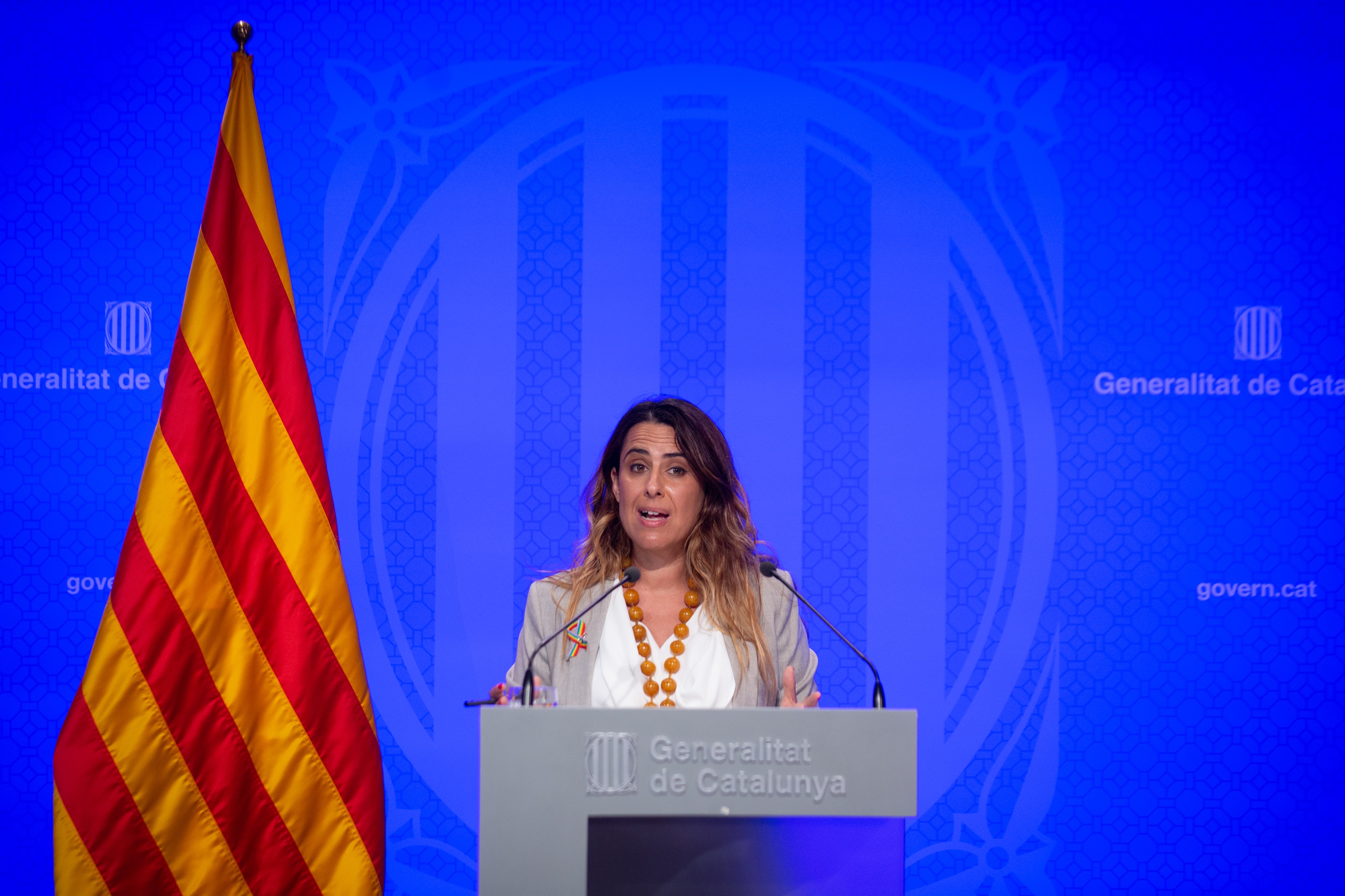 Patrícia Plaja,  portavoz del Govern de Cataluña (Foto: EUROPA PRESS)
