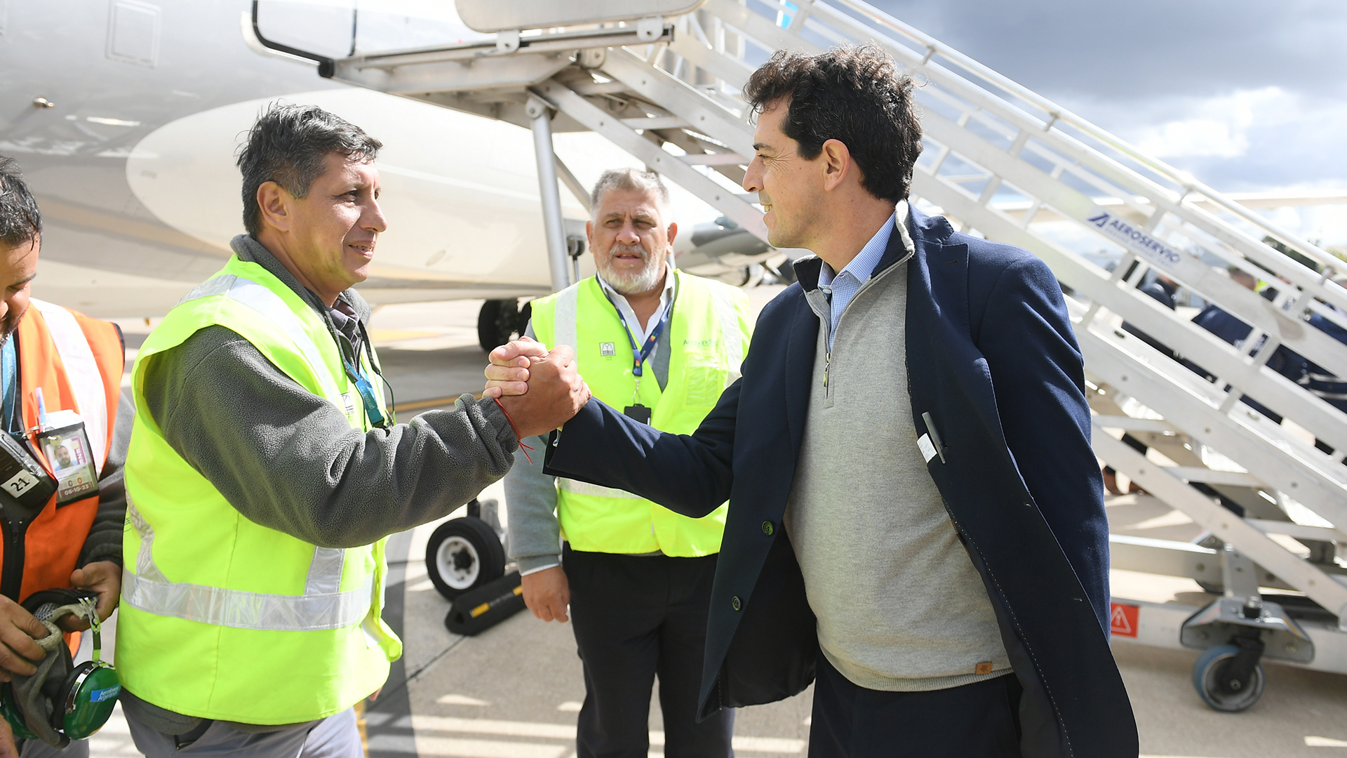 El Boeing 737-800 de Aerolíneas Argentinas presentado, fue adaptado para realizar exclusivamente operaciones de carga aérea