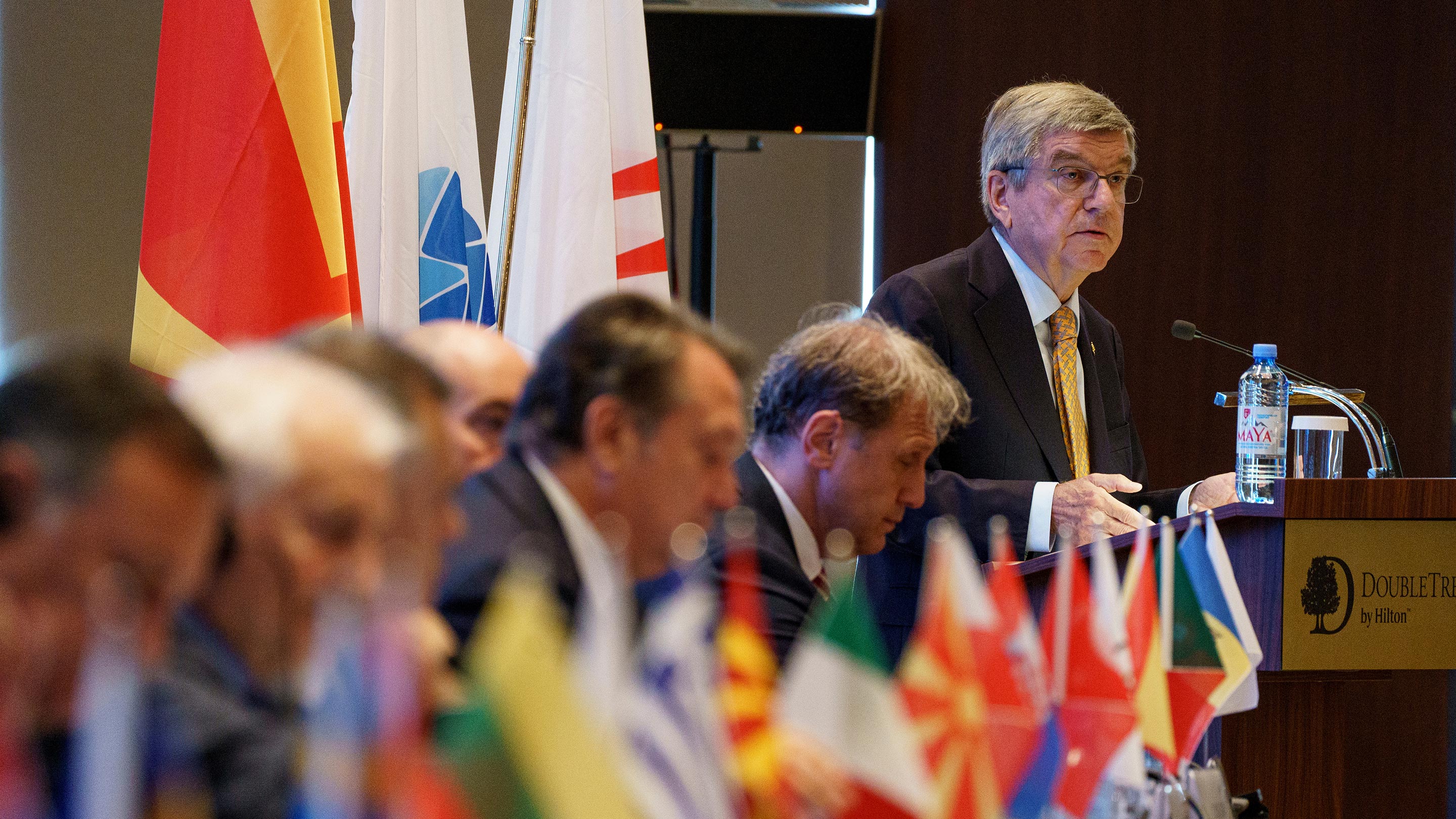 Thomas Bach en la Asamblea General de los CON de Europa (Foto: IOC)
