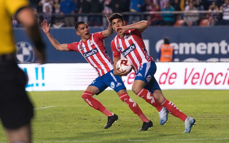 Atlético de San Luis descontó en el marcado con gol de Nico Ibañez (Foto: Twitter @AtleticodeSanLuis)