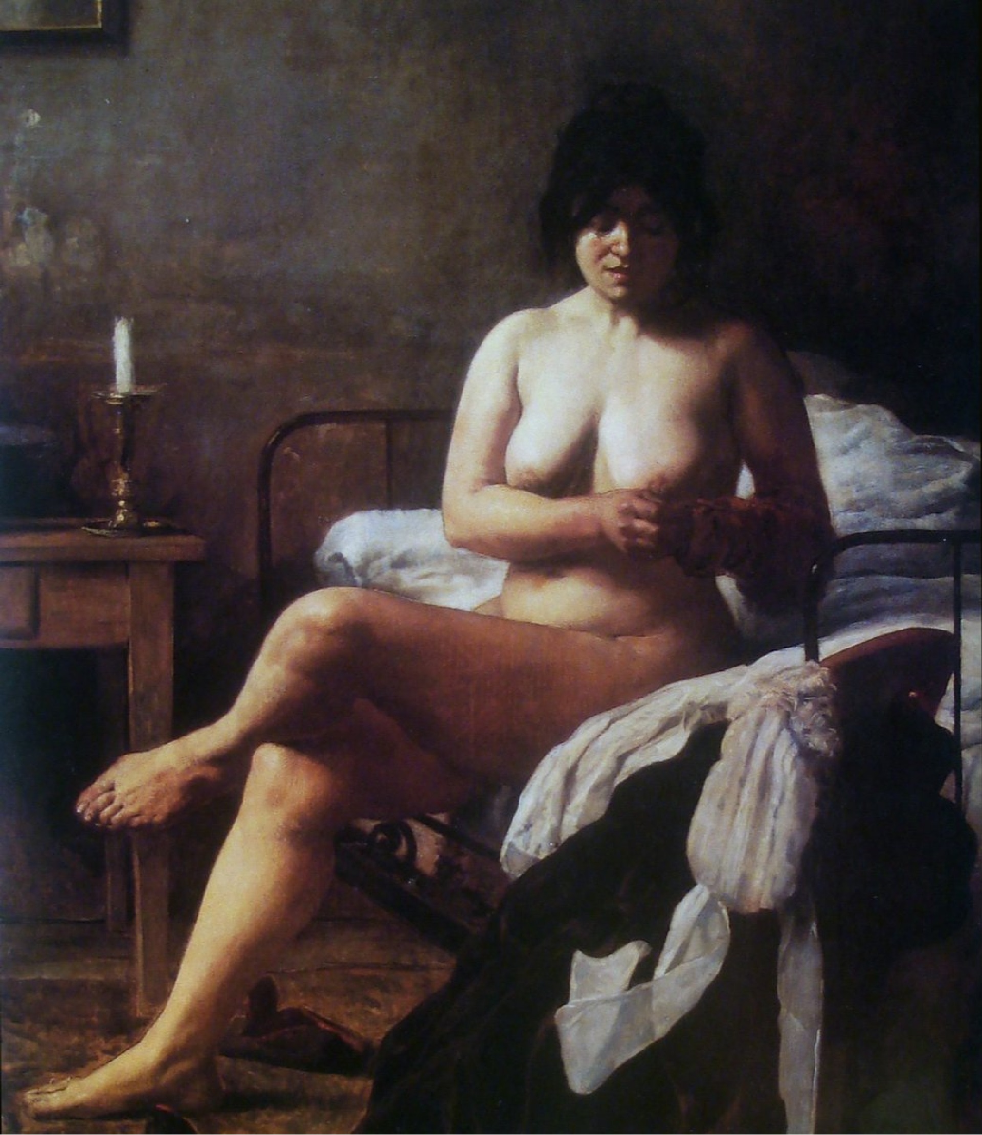 “El despertar de la criada” (1891) de Eduardo Sívori