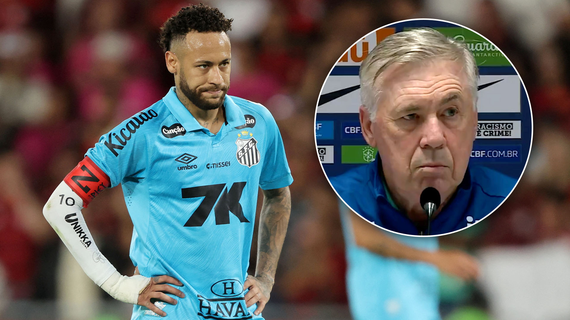 La contundente sentencia de Ancelotti cuando le preguntaron si incluir&aacute; a Neymar en la lista de Brasil para el Mundial