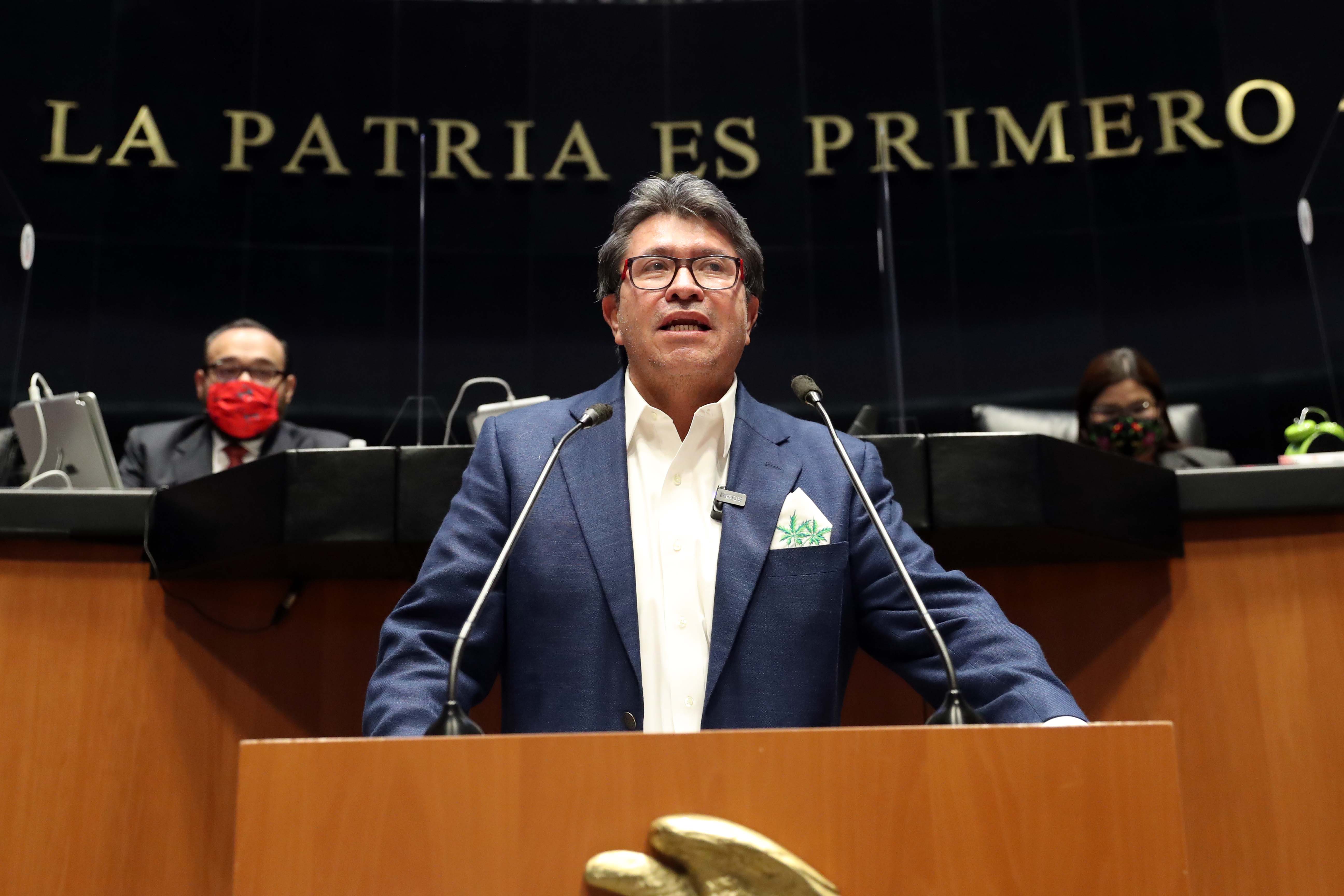 Ricardo Monreal busca negociar la aprobación del dictamen en el Senado (Foto: Senado/Morena/