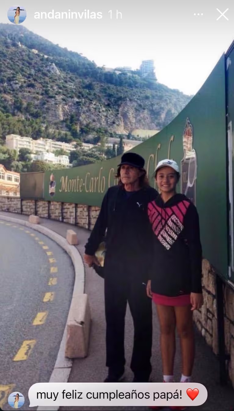 La foto que public&oacute; la hija mayor de Guillermo Vilas para festejar su cumplea&ntilde;os 74: el lugar especial que eligi&oacute;