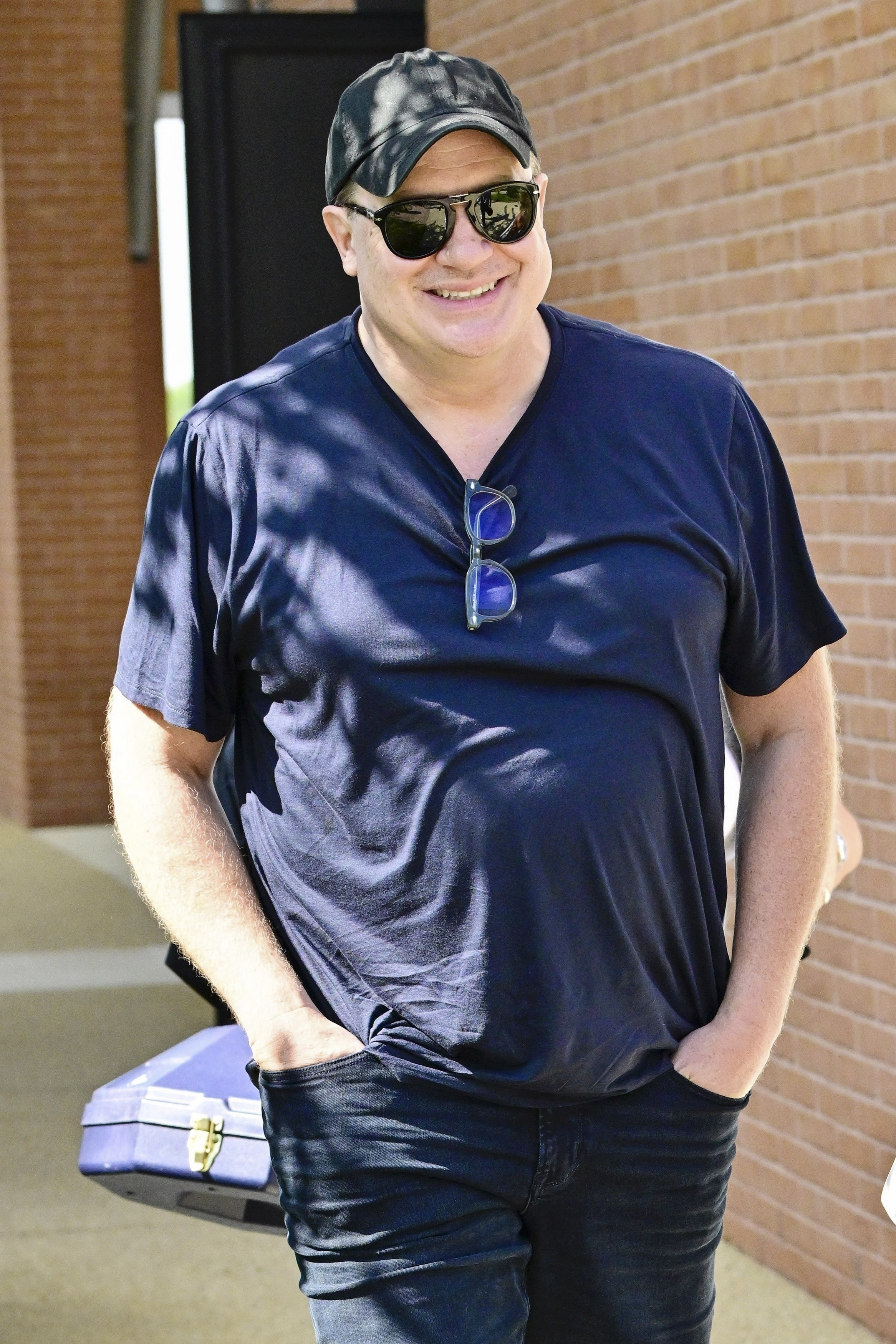 Brendan Fraser, uno de los protagonistas del Festival Internacional de Cine de Venecia. El actor estadounidense fue ovacionado por su impecable rol en The Whale, donde interpreta a un profesor de literatura de 270 kilos y para el que tuvo que hacer una impactante transformación física (The Grosby Group)