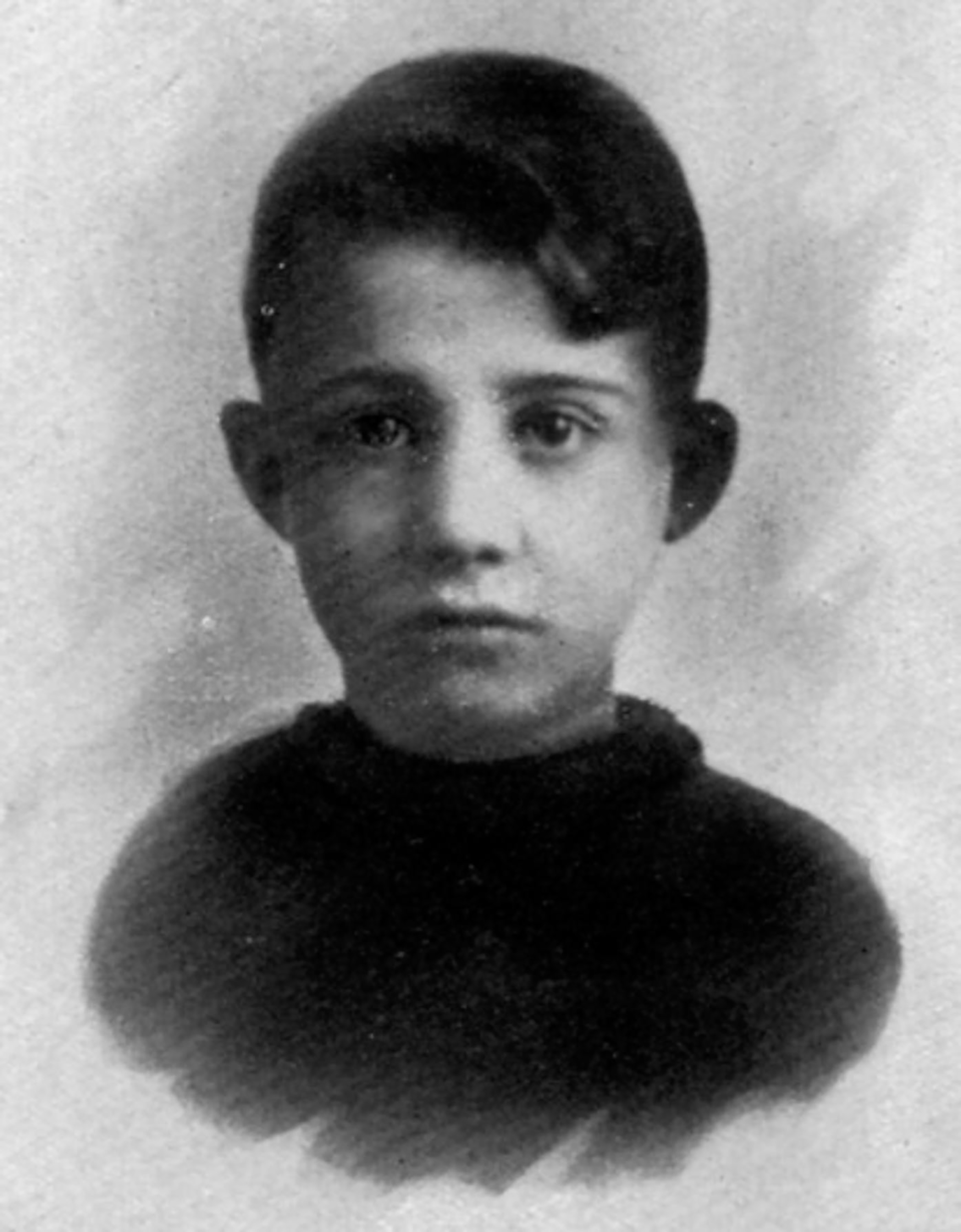 Anteo Zamboni cuando era un niño. Una de las pocas imágenes que se conservan de él con vida (The Grosby Group)