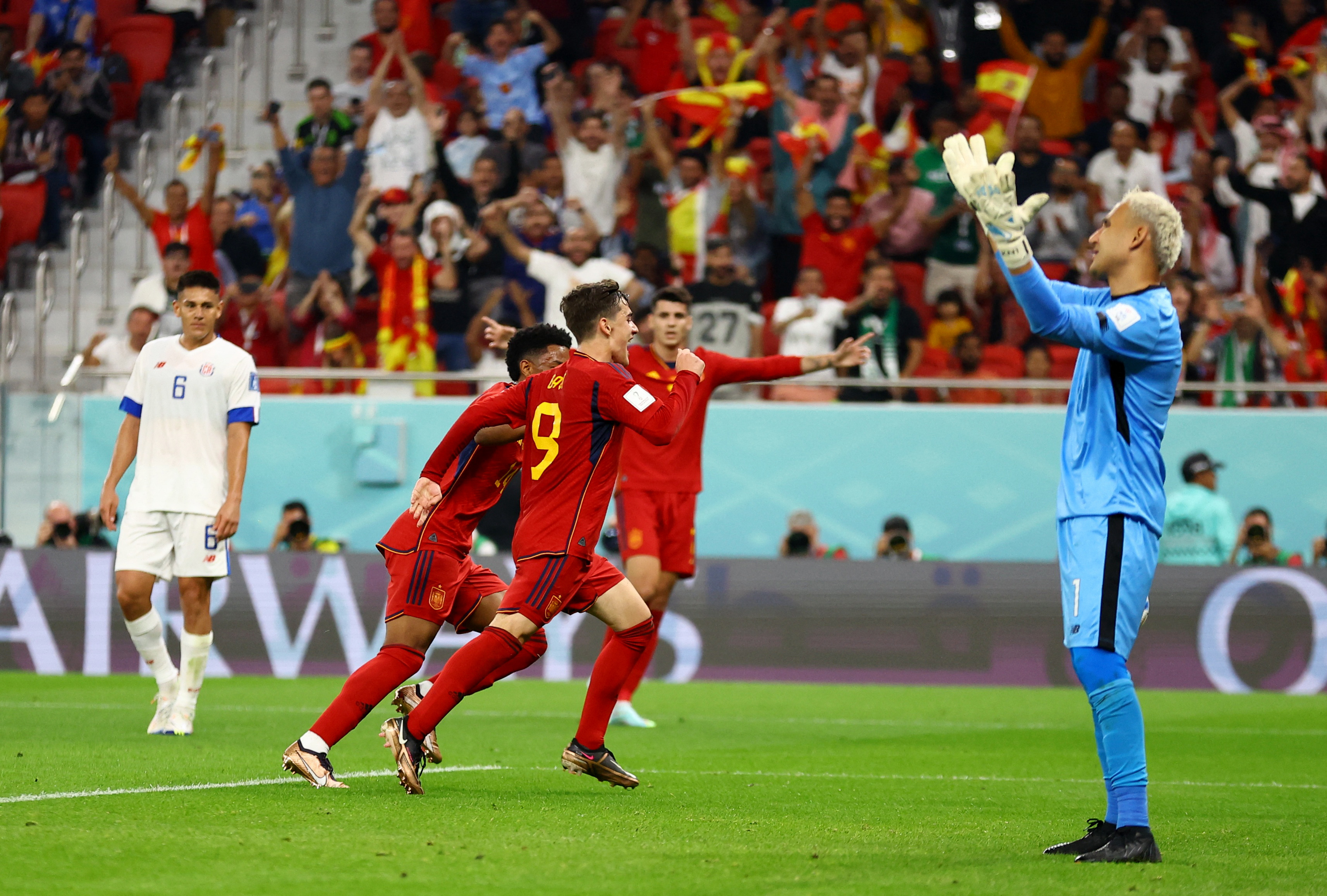 España vs Costa Rica EN VIVO - Mundial Qatar 2022: Gavi anota el 5-0 en la goleada de La Roja ante los Ticos - Infobae